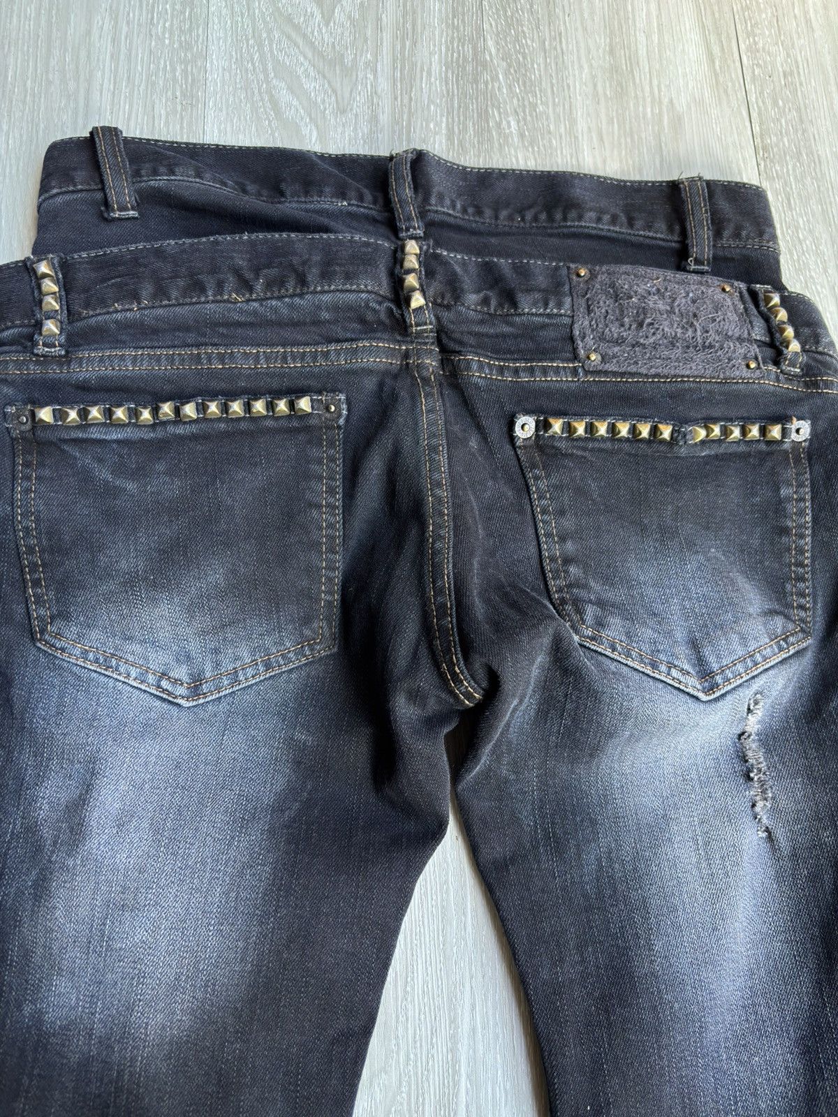 5351 POUR LES HOMMES BUFFALO double waist sudded flare jeans Size US 26 / EU 42 - 7 Thumbnail
