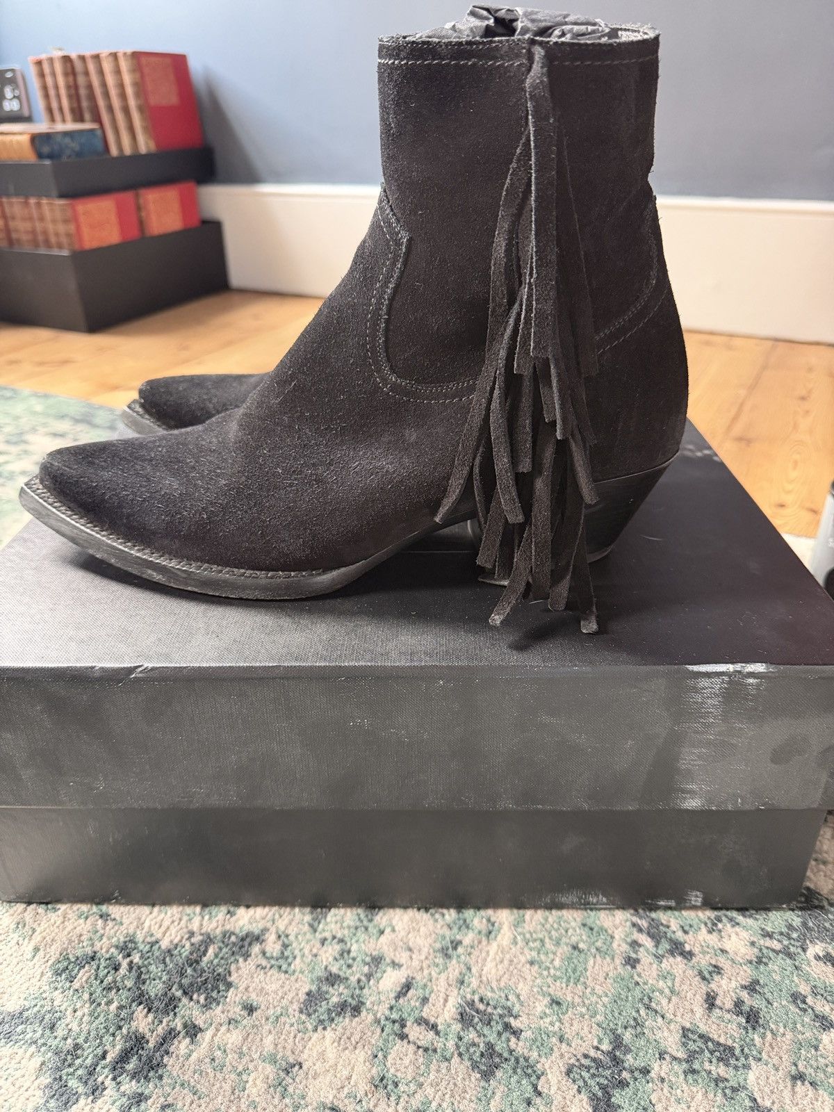 Saint Laurent Paris Saint laurent fringe wyatts size 41 Size US 7 / EU 40 - 2 Thumbnail