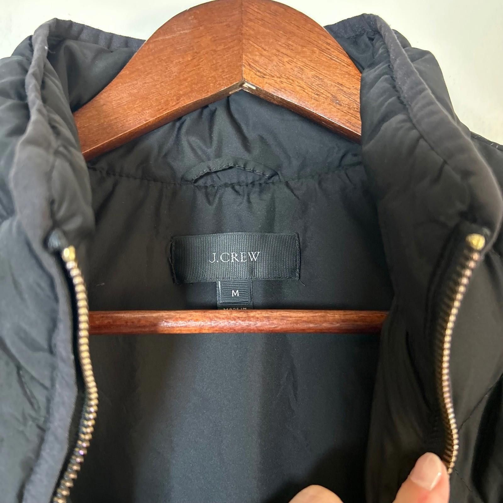 J.Crew J Crew Excursion Quilted Puffer Vest Womens Medium Black Size M / US 6-8 / IT 42-44 - 4 Thumbnail