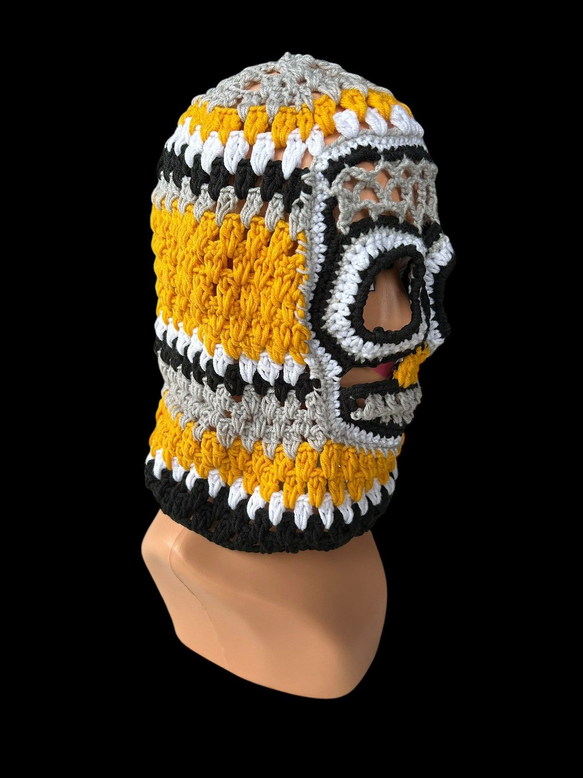 Japanese Brand × Kapital × Vintage Very Rare Crochet Knitted Handmade Balaclava Masked Size ONE SIZE - 3 Thumbnail