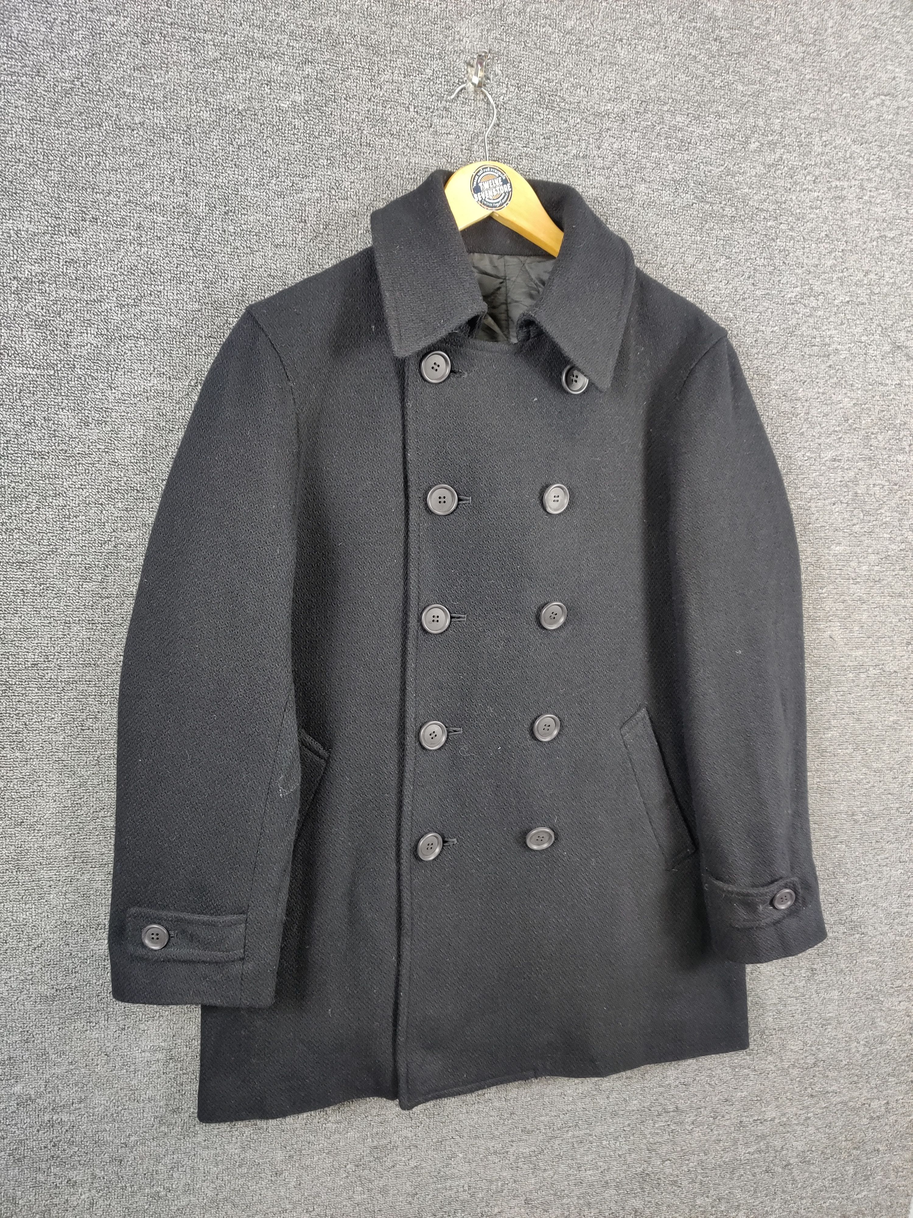 291295=Homme 291295= Homme Double Breasted Wool Coat Size US M / EU 48-50 / 2 - 5 Thumbnail