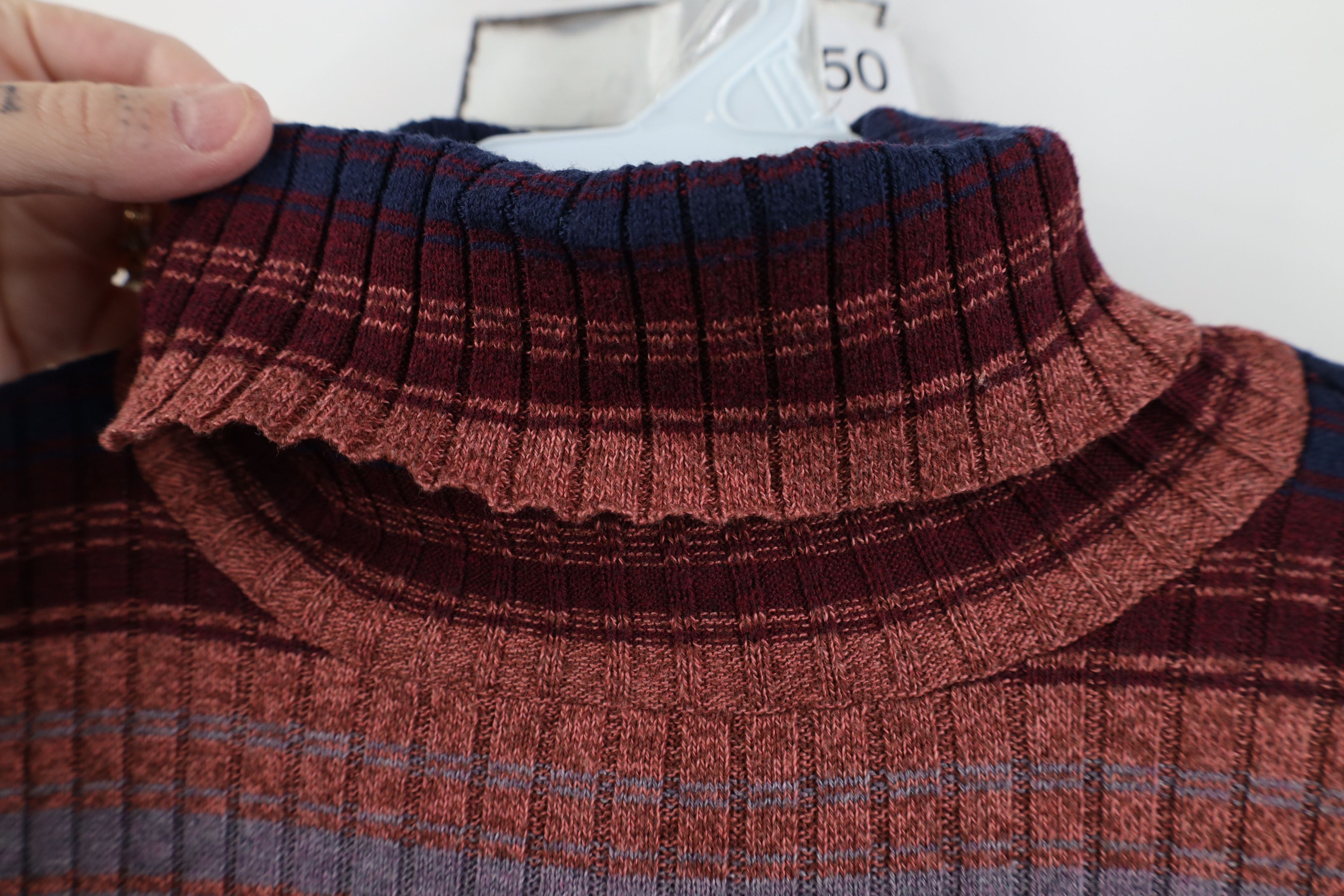American Eagle Outfitters Vintage Y2K American Eagle Striped Turtleneck Sweater Size M / US 6-8 / IT 42-44 - 4 Thumbnail