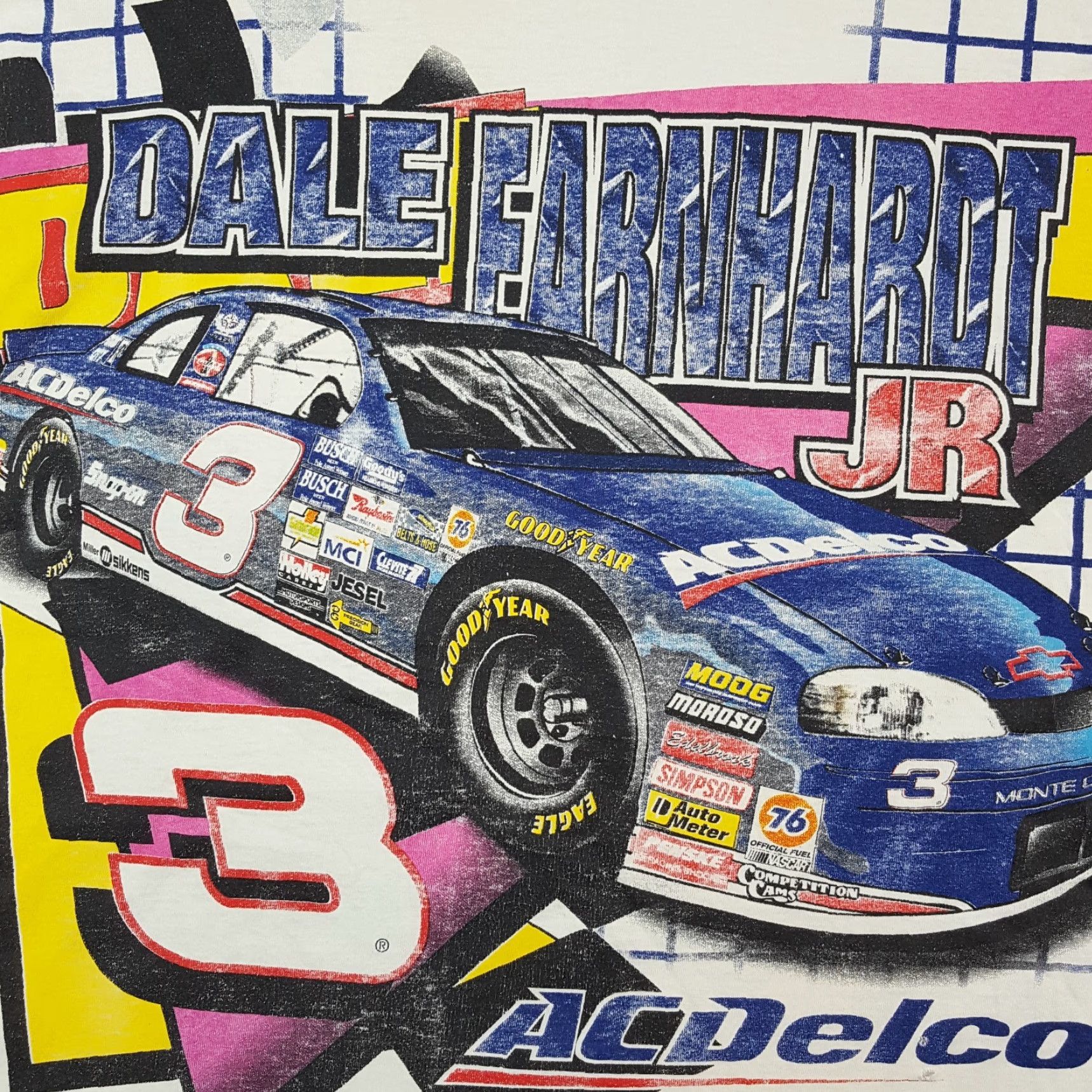 Chase Authentics VINTAGE Chase Authentics NASCAR T-Shirt Men 2XL Short Sleeve Cotton White All Over Print Y2K 90s Retro Grunge Size US XXL / EU 58 / 5 - 3 Thumbnail