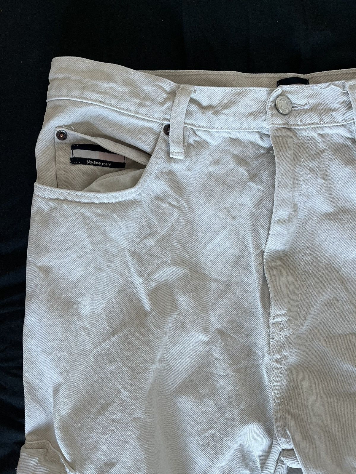 Martine Rose × Tommy Hilfiger Off white cargo jeans Size US 32 / EU 48 - 1 Thumbnail