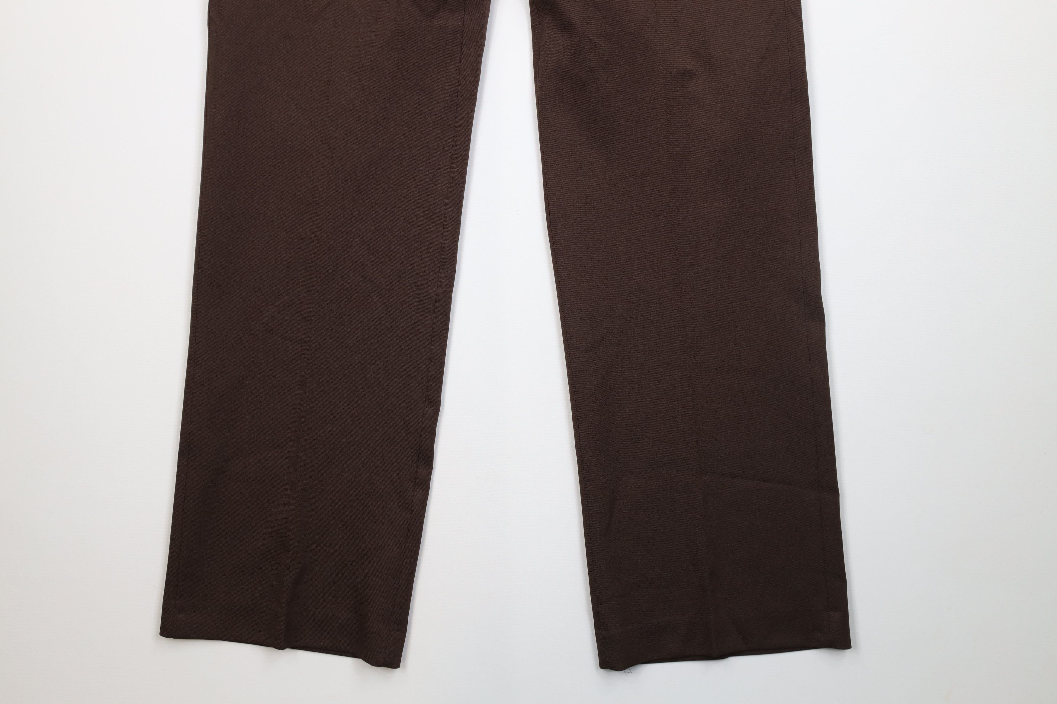 Vintage Vintage 70s Streetwear Flared Wide Leg Chino Pants Brown USA Size US 36 / EU 52 - 4 Thumbnail