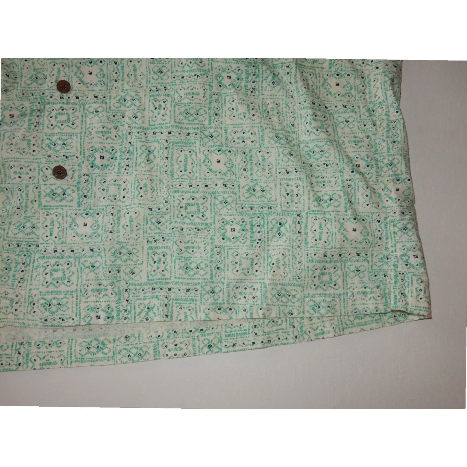 Vintage VINTAGE L.L. Bean Mens Hawaiian Shirt Green Large Size US L / EU 52-54 / 3 - 3 Thumbnail