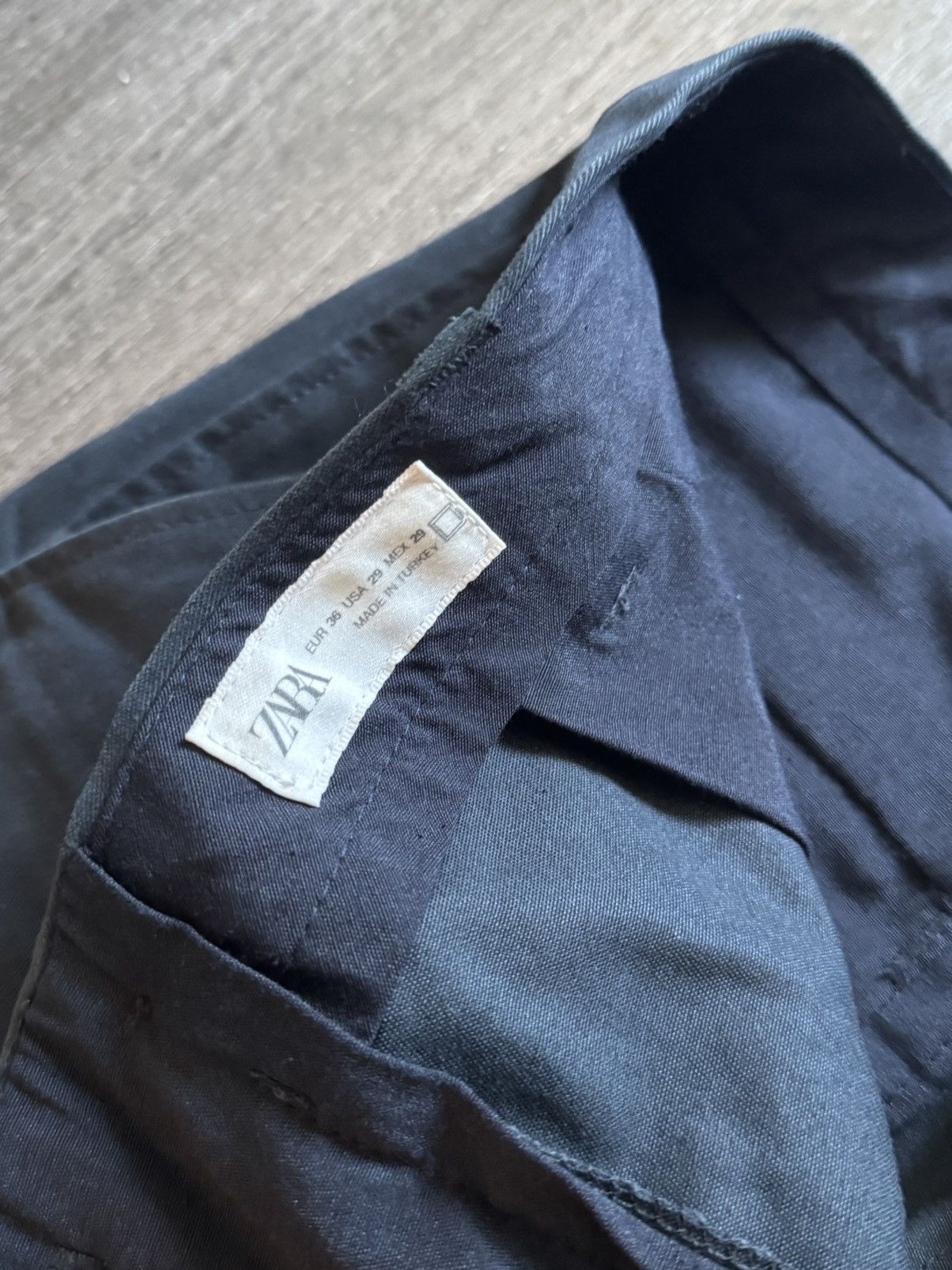Zara Zara Men's Dark Blue Chinos 29x31 Size US 29 - 3 Thumbnail