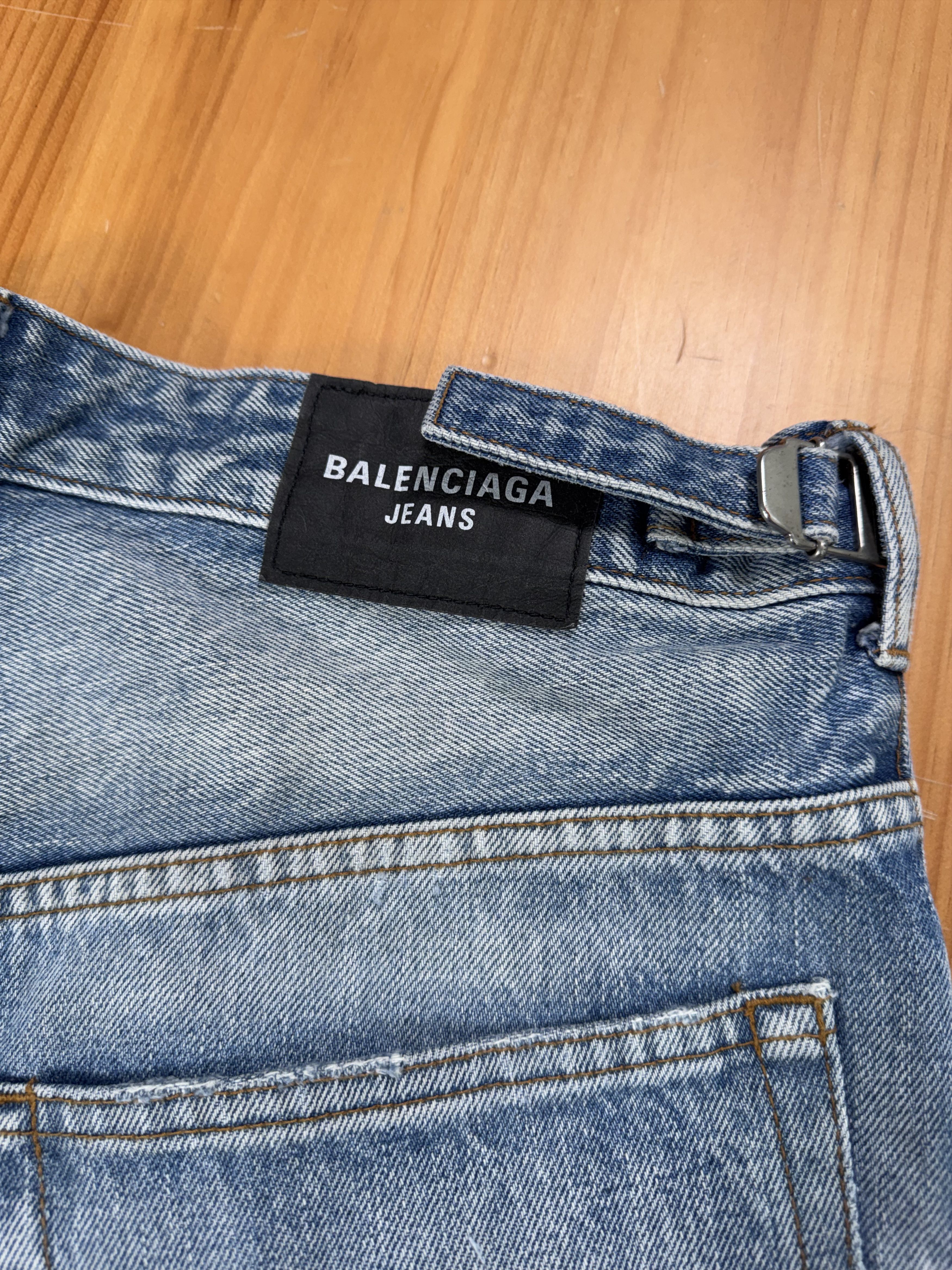 Balenciaga SS23 Runway Baggy Skater Balenciaga Mud Show Ripped Jeans Size US 34 / EU 50 - 8 Thumbnail