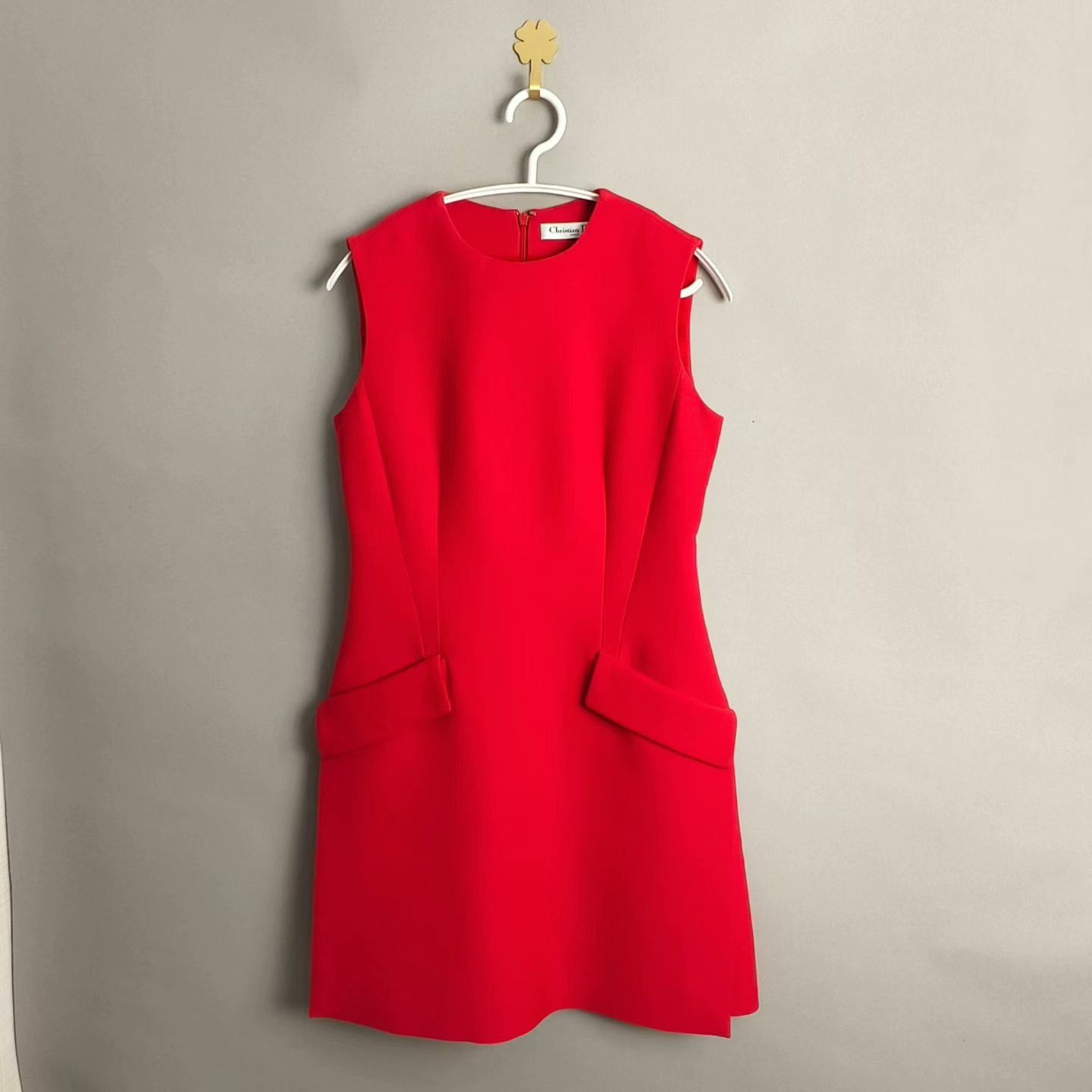 Dior Dior Red Waist-Tie Dress Size XXS / US 00 / IT 34 - 1 Thumbnail