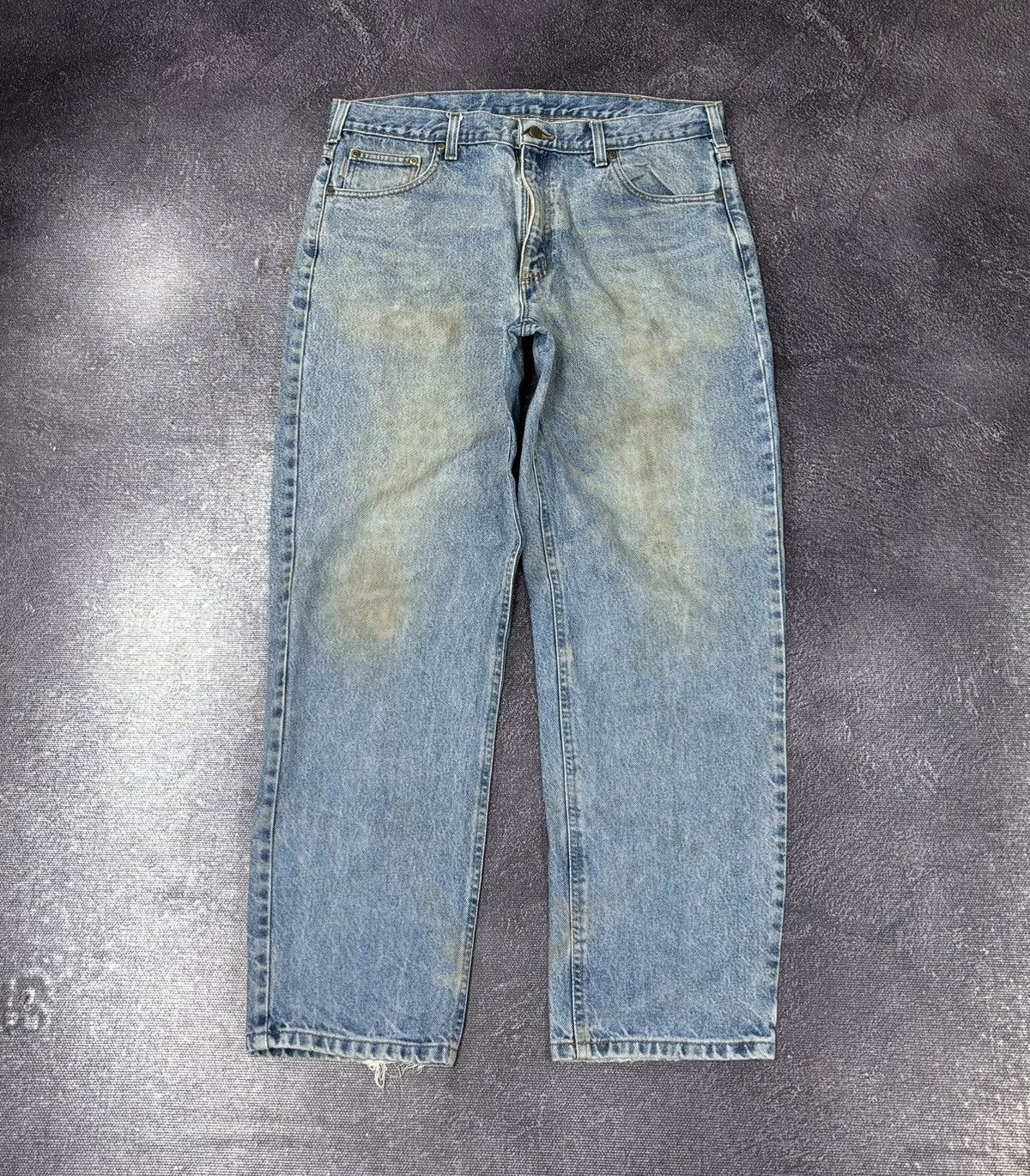 Carhartt Vintage Carhartt Relaxed Fit Blue Work Denim Hype Jeans Size US 38 / EU 54 - 2 Thumbnail