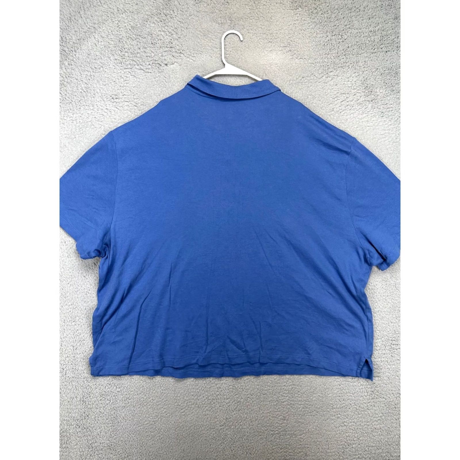 Van Heusen VINTAGE: No; Van Heusen Polo Shirt Blue 100% Cotton 4XL Big Tall Short Sleeve Rugby Men Size US XXL / EU 58 / 5 - 3 Thumbnail