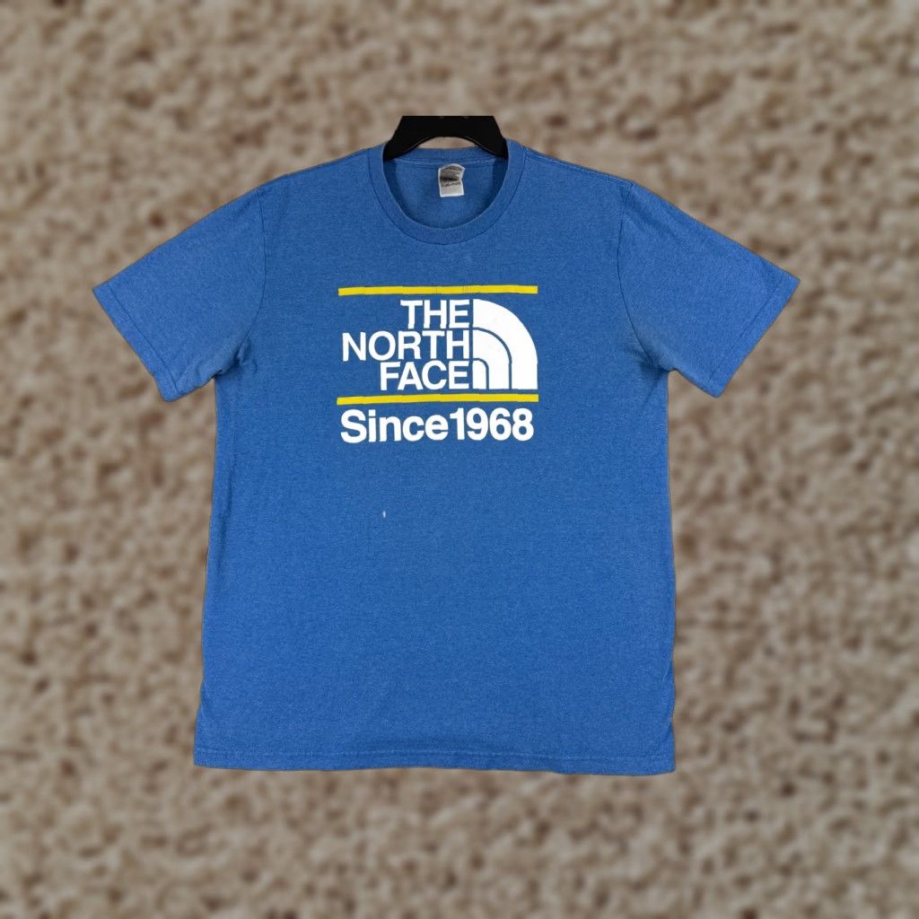 The North Face The North Face Shirt Men Large Blue Short Sleeve Crew Neck 100% Cotton READ ME Size US L / EU 52-54 / 3 - 1 Thumbnail