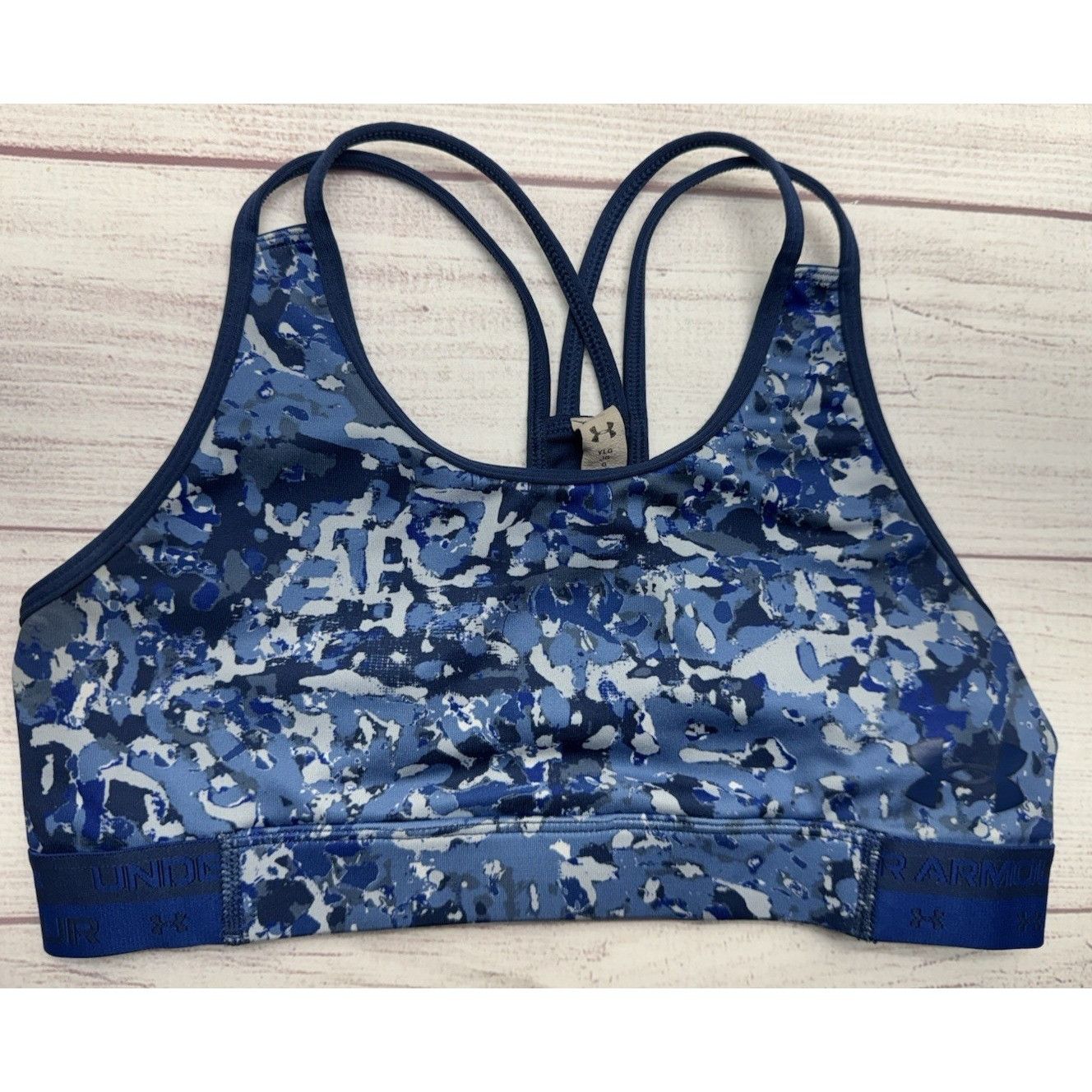 Under Armour UNDER ARMOUR Girls Youth Sports Bra Blue & Purple (L) Compre Size ONE SIZE - 9 Thumbnail