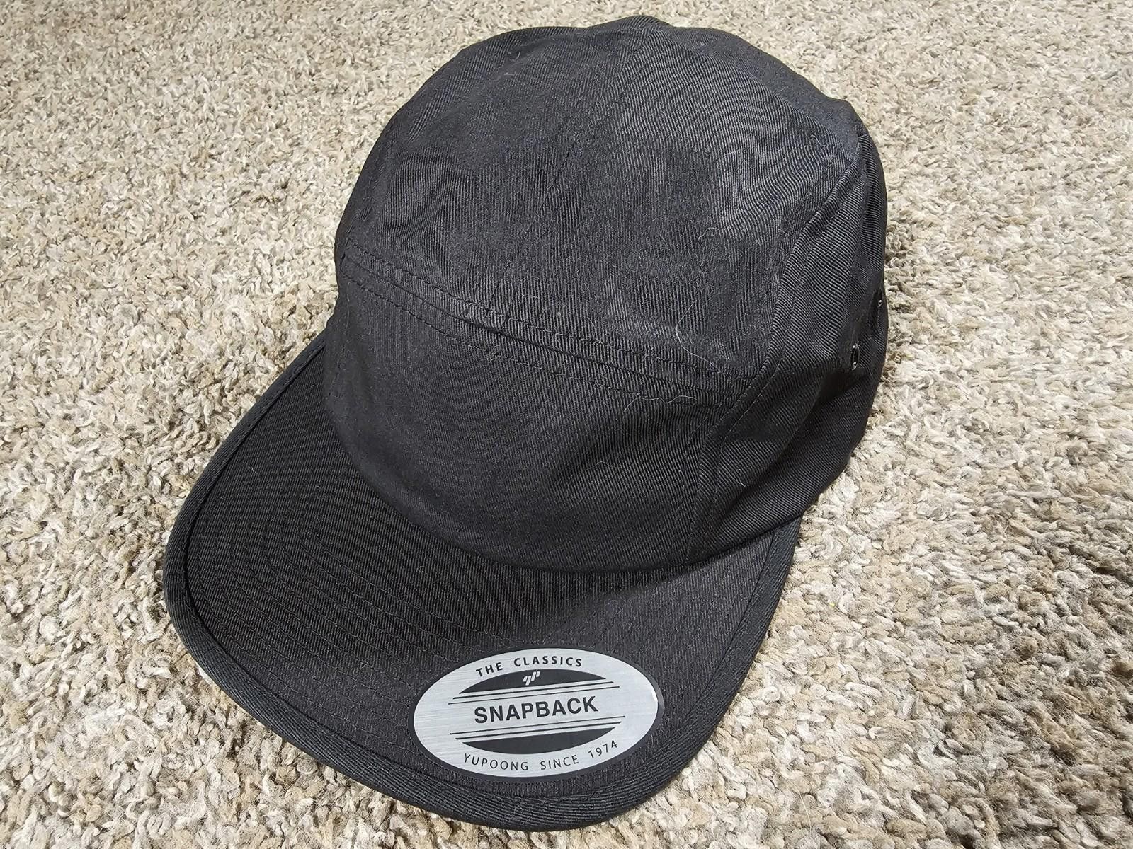 Yupong The Classics Yupoong Strapback Panel Hat Black Size ONE SIZE - 1 Thumbnail