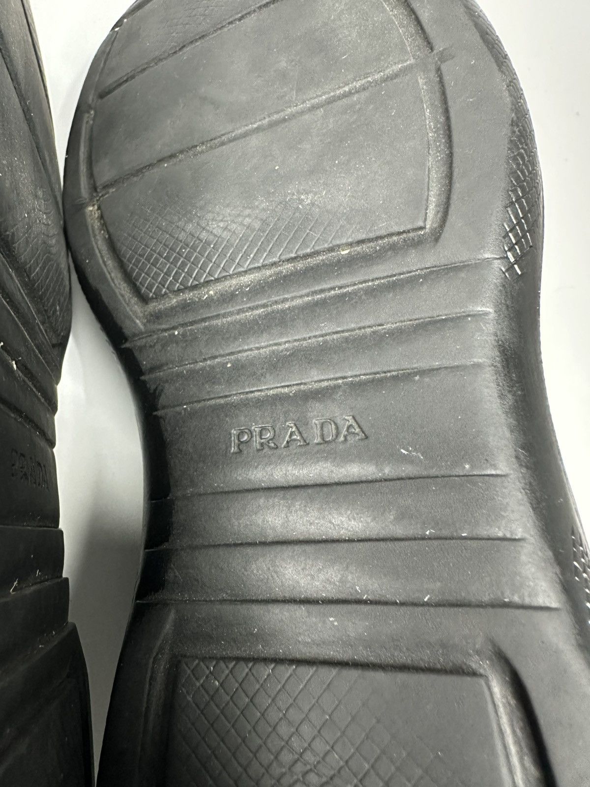 Prada Prada America’s Cup Black Leather And Grey Mesh Sneakers. Size US 11.5 / EU 44-45 - 14 Thumbnail