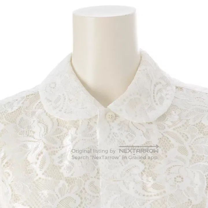 Comme des Garcons Comme des Garcons Vintage white lace long-sleeved shirt Size XS / US 0-2 / IT 36-38 - 5 Thumbnail