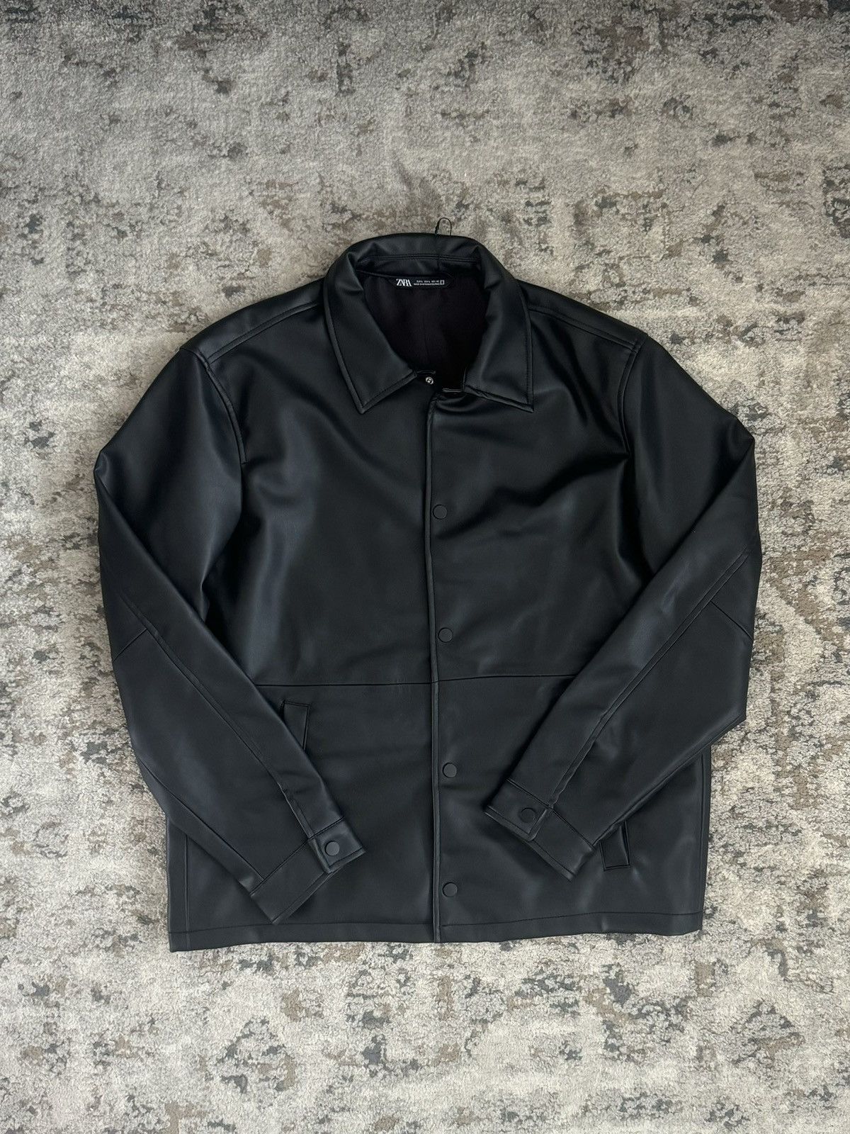 Zara Zara Leather Jacket Size US L / EU 52-54 / 3 - 1 Thumbnail