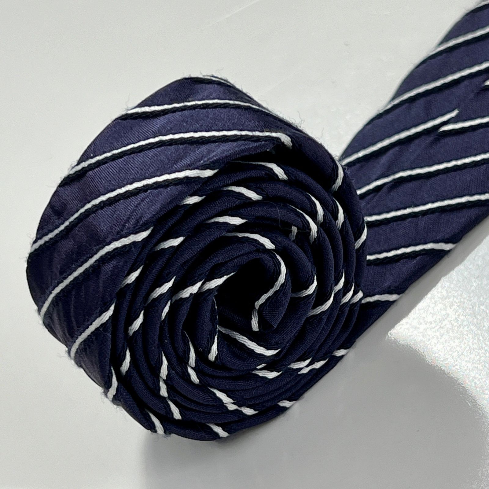 Givenchy Givenchy Paris Made In Italy Men's Tie Blue Silk Necktie Size ONE SIZE - 8 Thumbnail