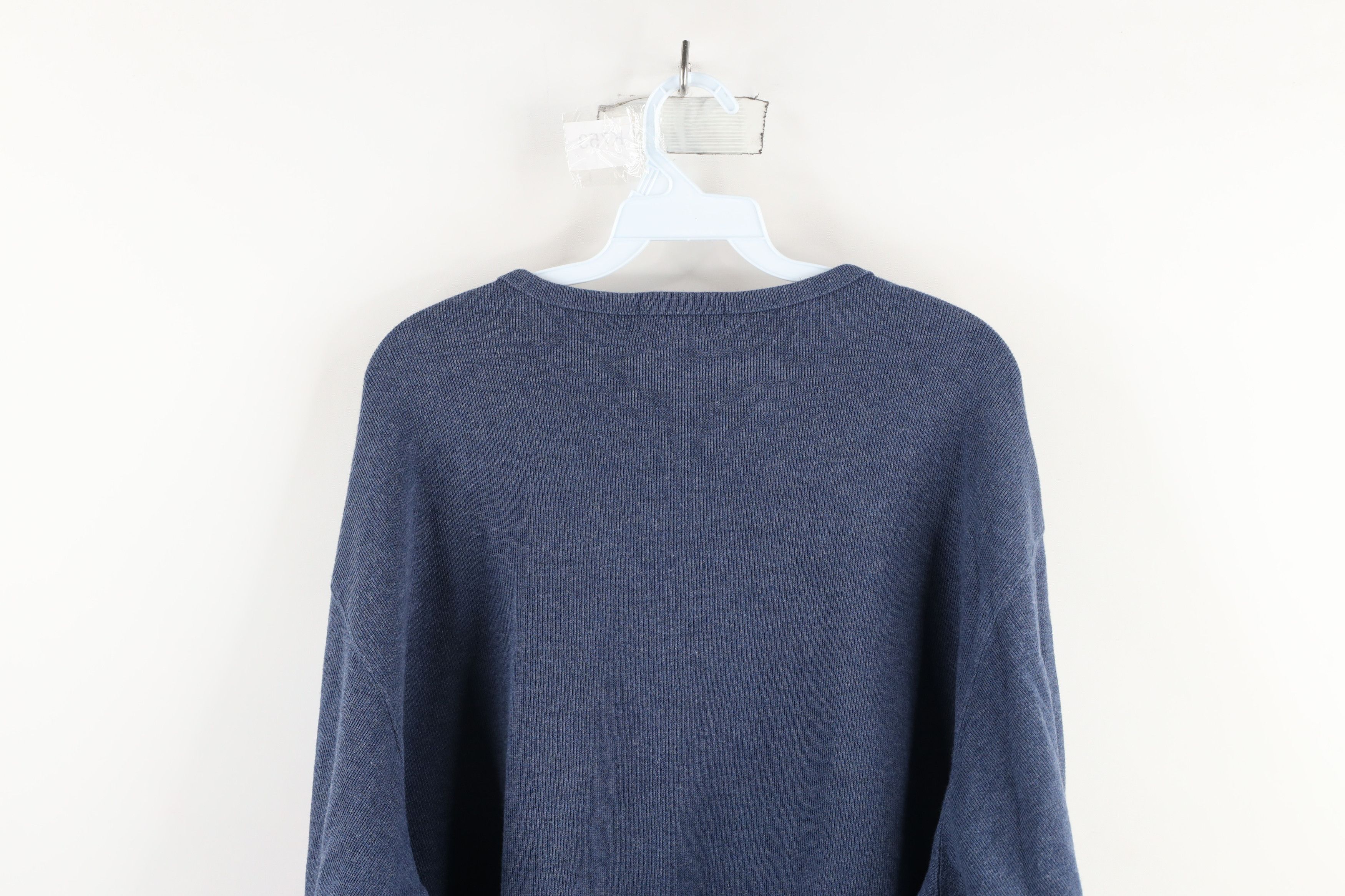 Eddie Bauer × Vintage Vintage 90s Eddie Bauer Heavyweight Ribbed Knit T-Shirt Size US XXL / EU 58 / 5 - 6 Thumbnail