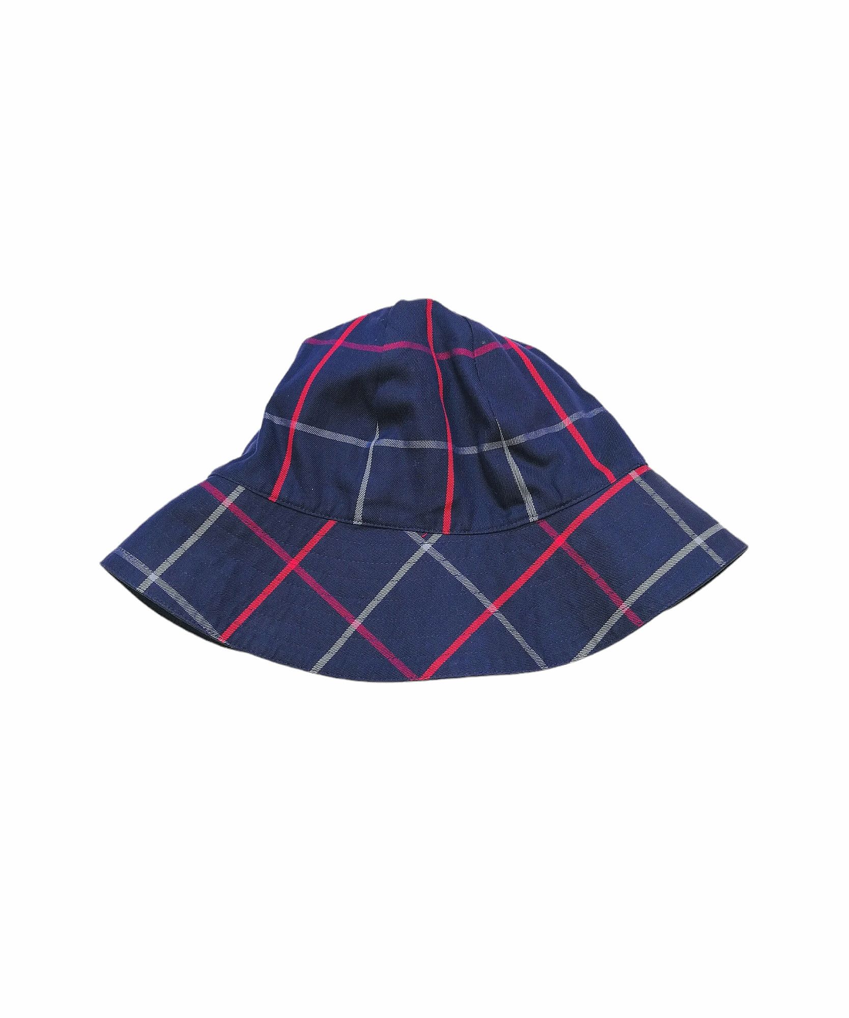 Burberry × Vintage Vintage Burberry Bucket Hat Nova Check Panama Reversible Size ONE SIZE - 6 Thumbnail