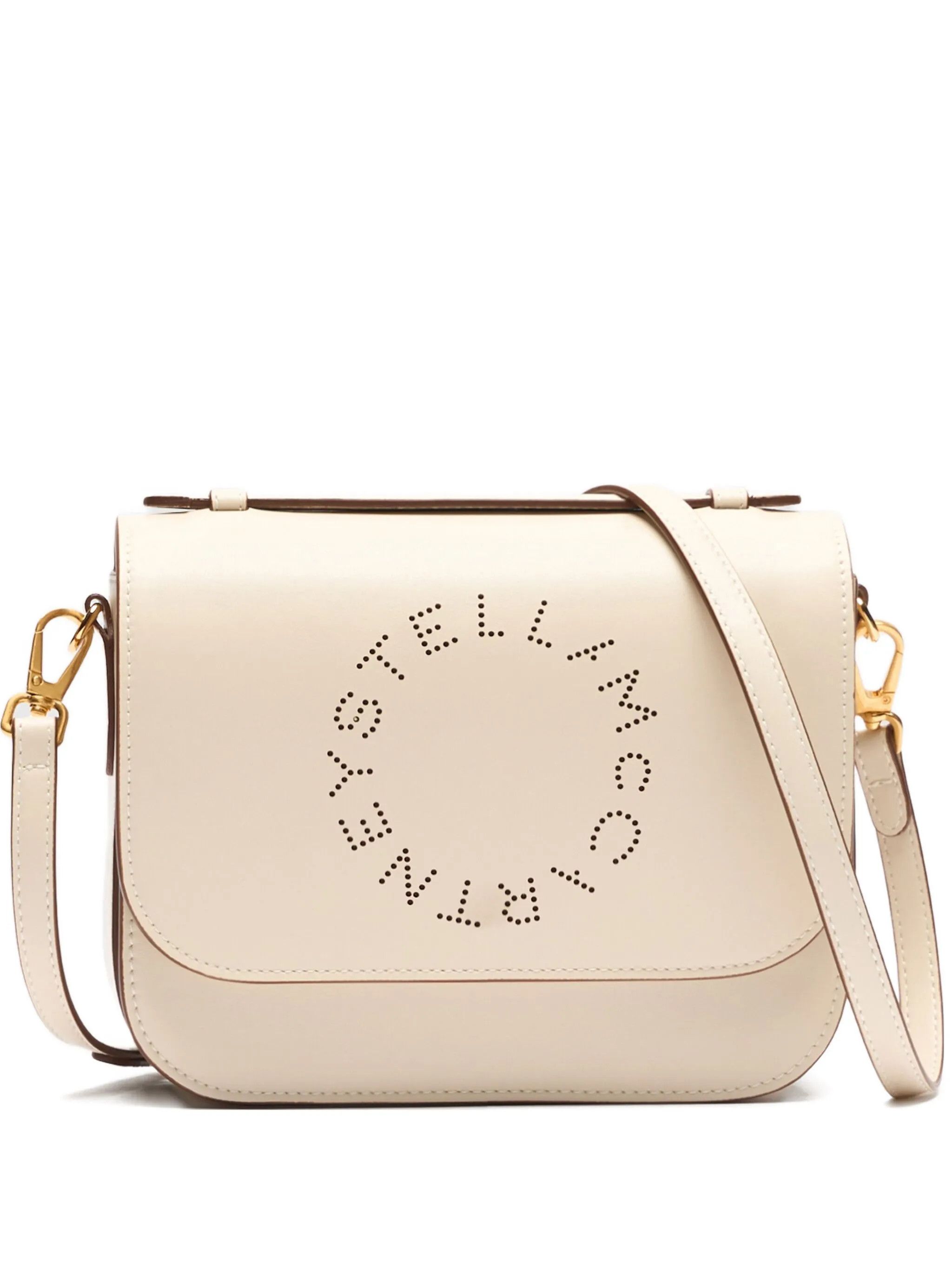 Stella McCartney os11x0126 Size: OS / Logo Messenger Crossbody Bag in Ivory Size ONE SIZE - 1 Thumbnail