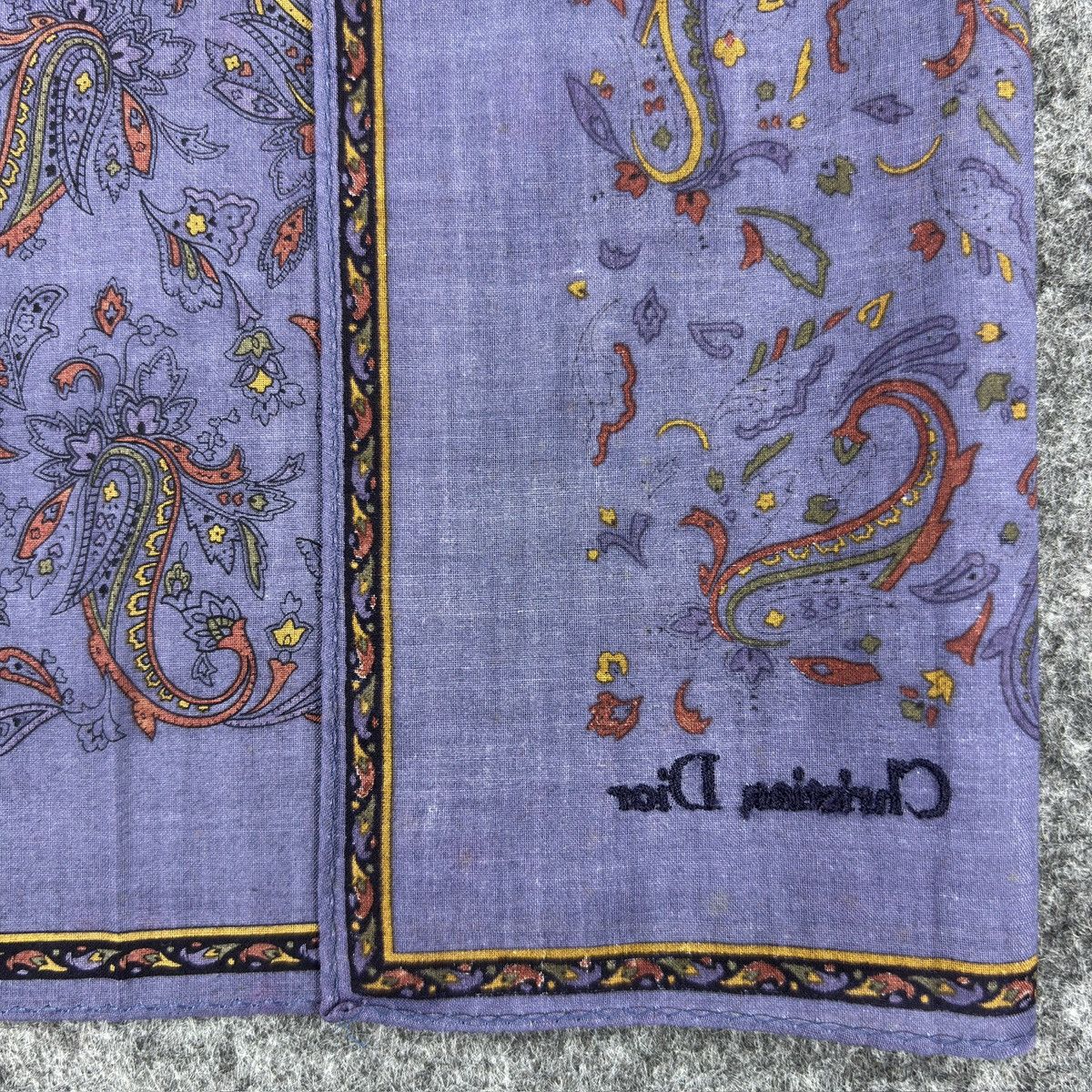 Christian Dior Monsieur × Vintage Handkerchief # E047 # Bandana # Neckerchief Size ONE SIZE - 4 Thumbnail