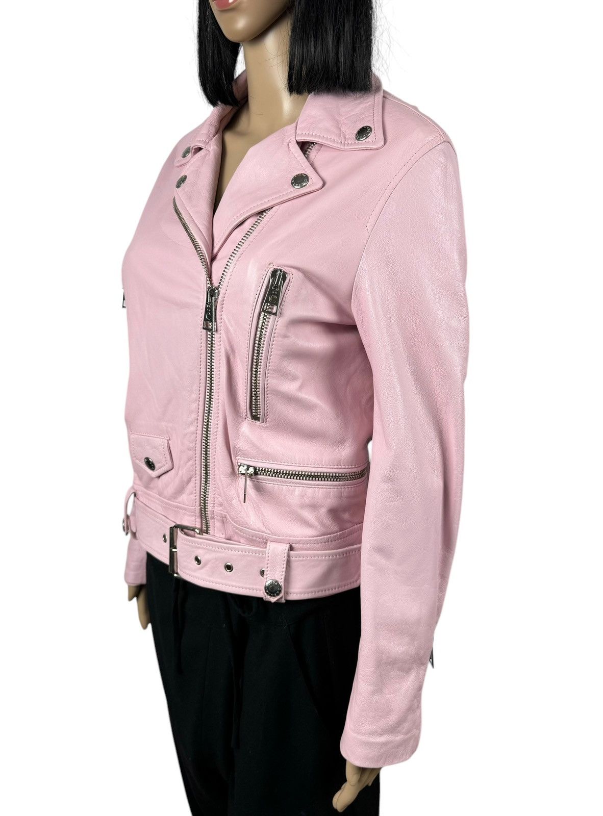Gaelle Paris Gaelle Paris Genuine Leather Biker Jacket size 42 Size M / US 6-8 / IT 42-44 - 3 Thumbnail