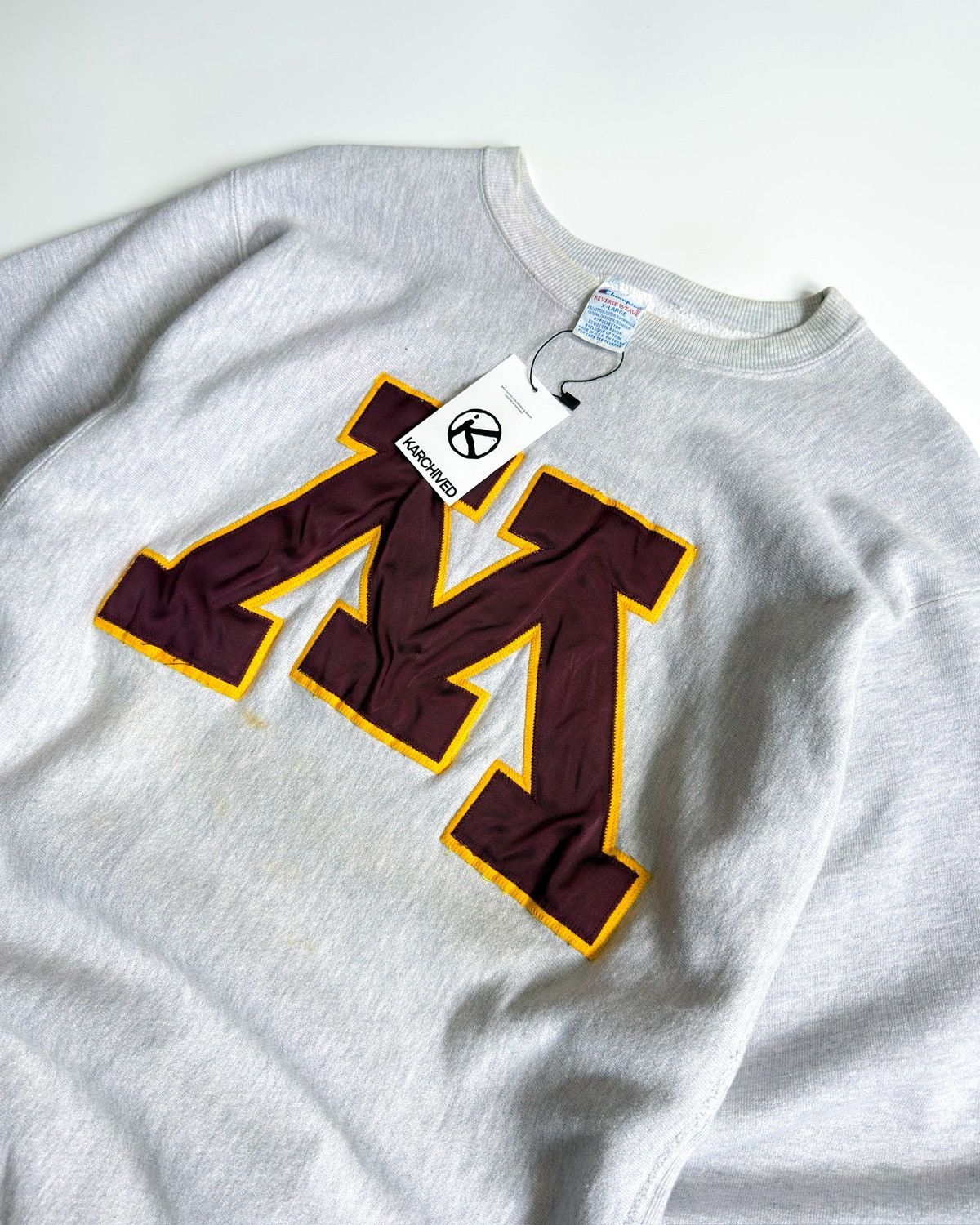 Champion 1990s CHAMPION REVERSE WEAVE UNIVERSITY of MINNESOTA Size US XL / EU 56 / 4 - 6 Thumbnail
