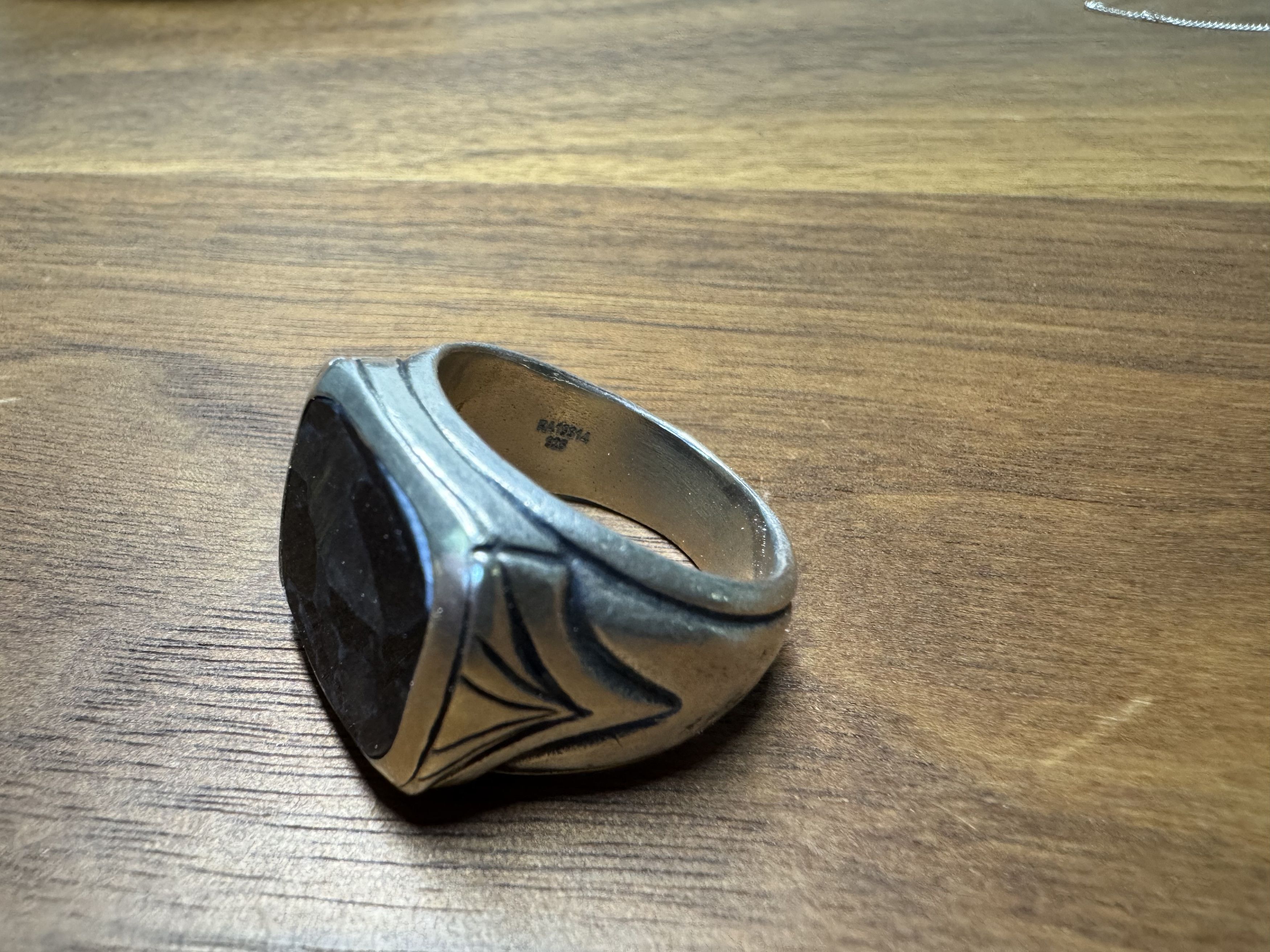 John Varvatos John Varvatos Square Gem Ring Size ONE SIZE - 4 Thumbnail