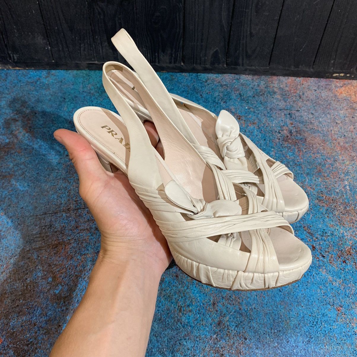 Prada Prada Leather Heels Size 38 Size US 8 / IT 38 - 2 Thumbnail