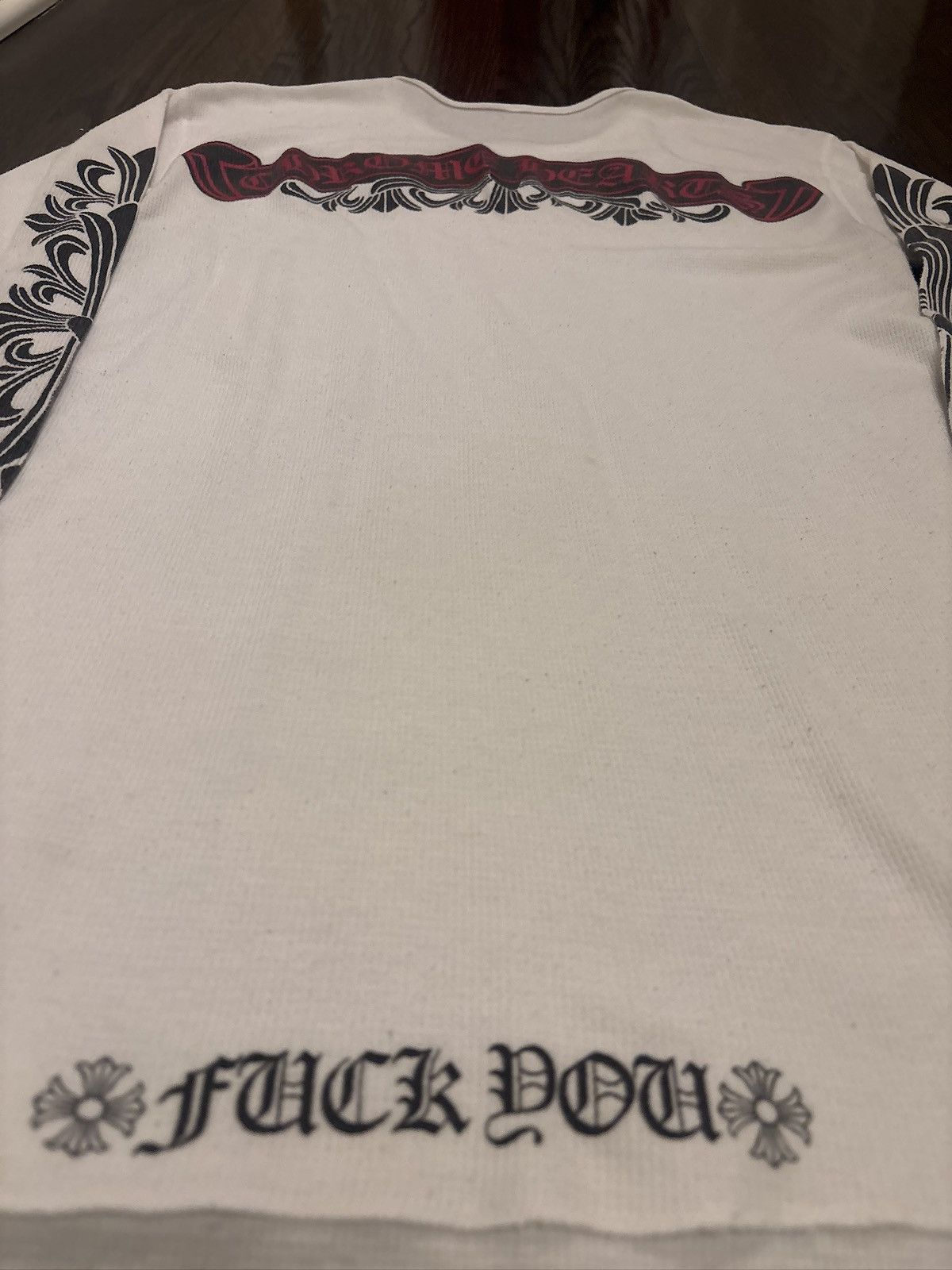 Chrome Hearts White Chrome Hearts "Fuck You" Thermal Size US L / EU 52-54 / 3 - 7 Thumbnail