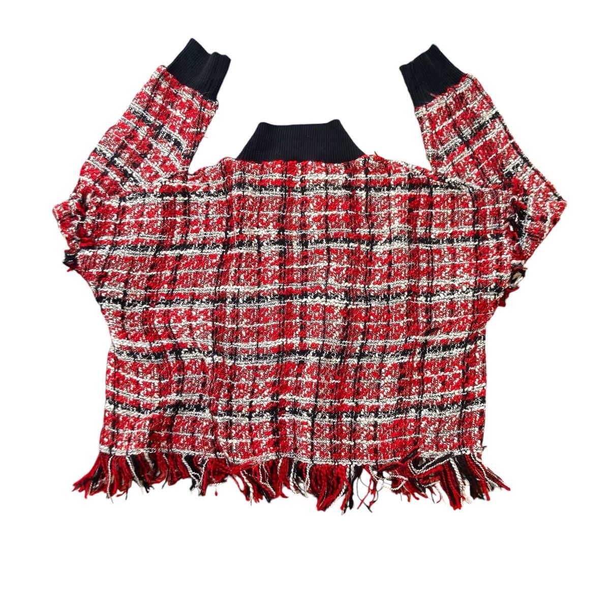 Zara ZARA TWEED SWEATER Size L / US 10 / IT 46 - 3 Thumbnail