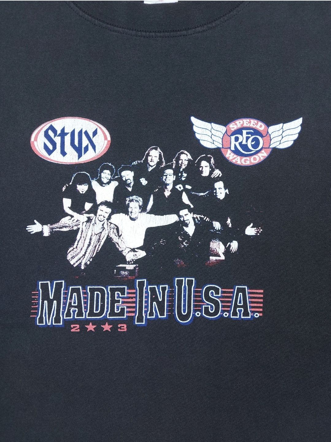 Band Tees × Vintage Vintage 2003 STYX REO Speedwagon Made In USA Tour Merch TEE Size US XL / EU 56 / 4 - 4 Thumbnail