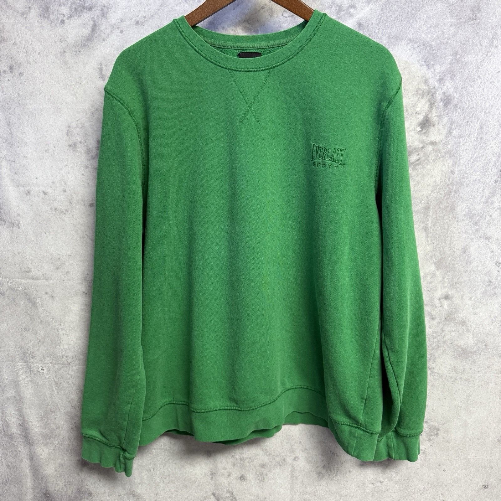 Everlast Everlast Sport Sweatshirt Green Crew Neck Single V Adult XL Size US XL / EU 56 / 4 - 2 Thumbnail