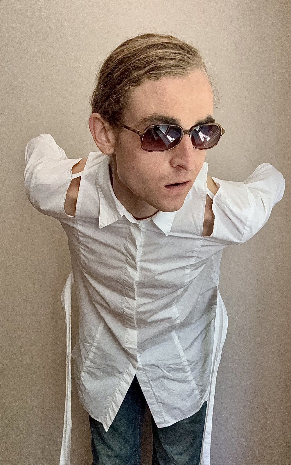 Damir Doma Silent Damir Doma Bondage Strap Cold Shoulder Shirt Size US L / EU 52-54 / 3 - 20 Thumbnail