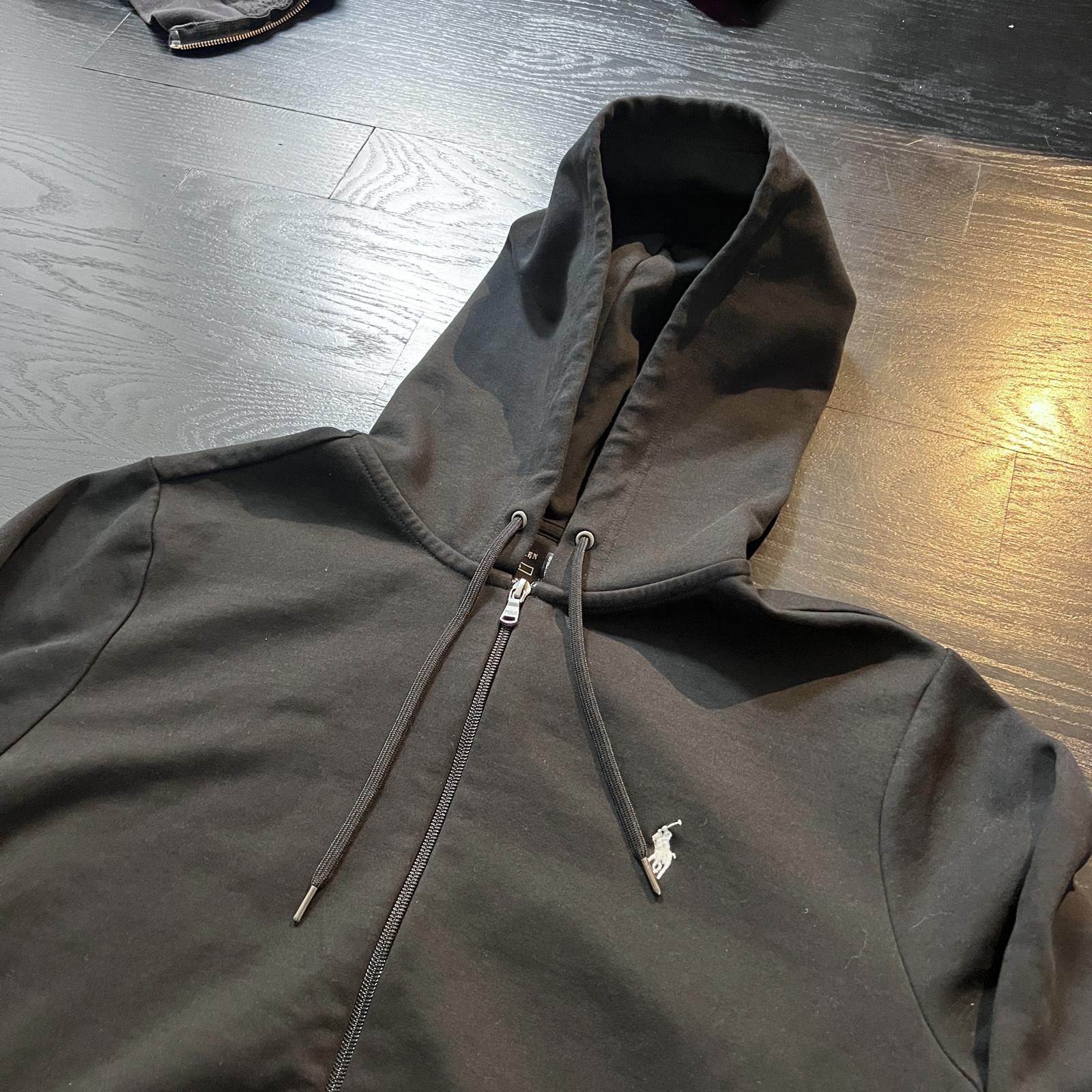 Polo Ralph Lauren Polo Ralph Lauren Full Zip Black Cotton Hoodie Size US L / EU 52-54 / 3 - 2 Thumbnail