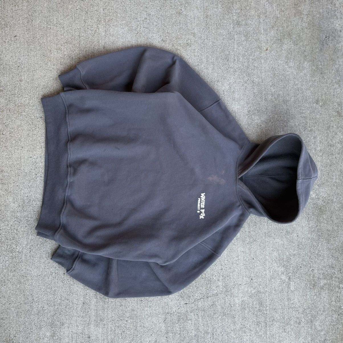 Other Charcoal Grey White Fox Project 5 Women’s Hoodie Size L / US 10 / IT 46 - 2 Thumbnail