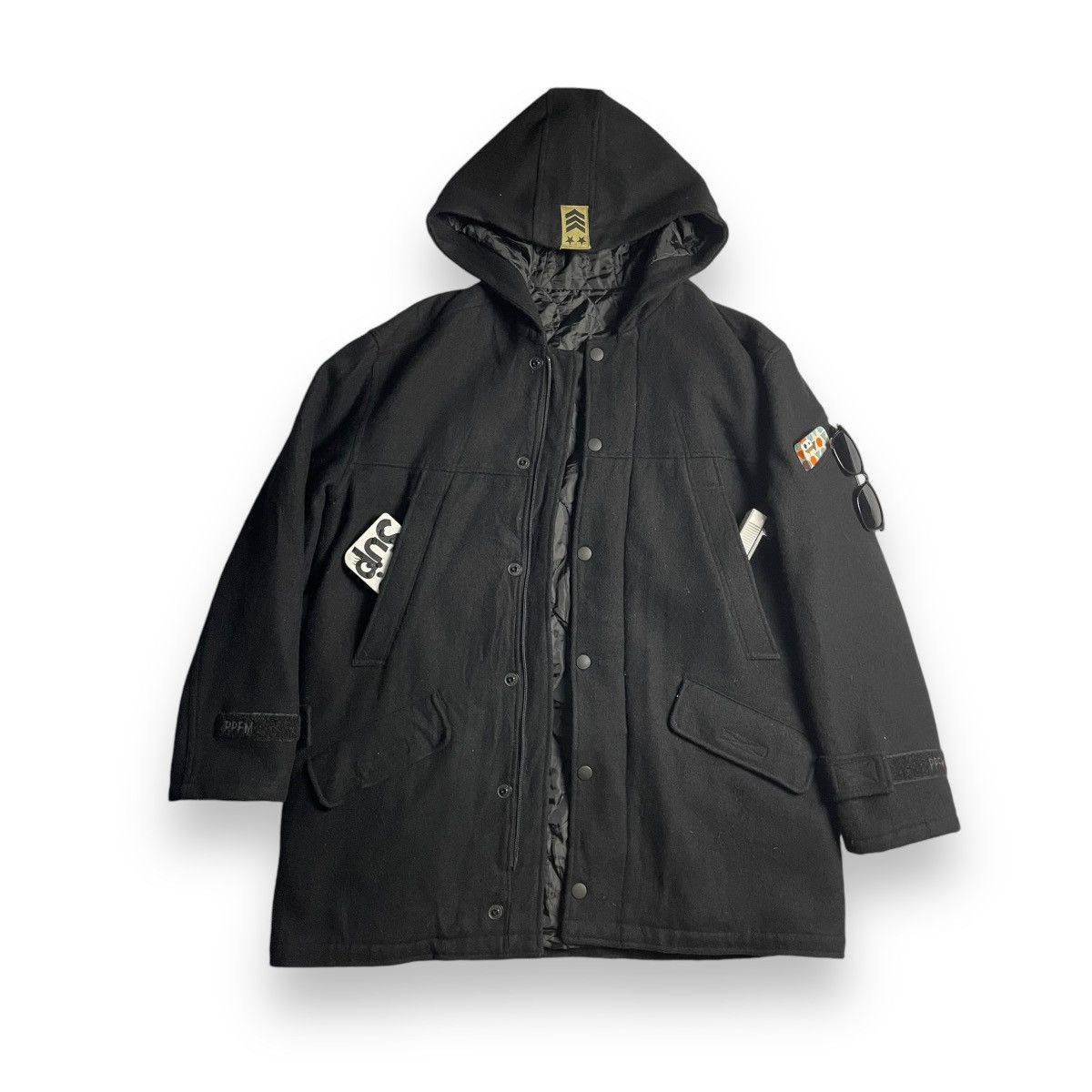If Six Was Nine 🇯🇵 VINTAGE PPFM WOOL BUTTON UP WOOL PUNK GOTHIC JACKET Size US XL / EU 56 / 4 - 14 Thumbnail