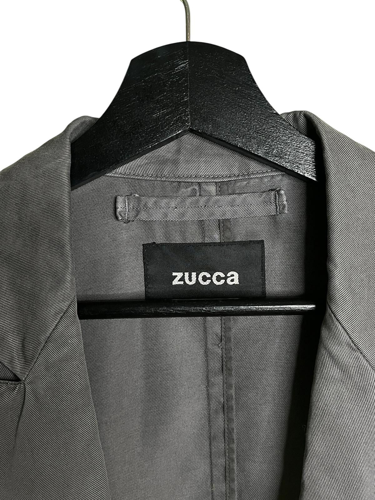 Zucca Zucca Japan Cropped Asymmetric Hem Cotton Blazer Gray S Size S / US 4 / IT 40 - 5 Thumbnail