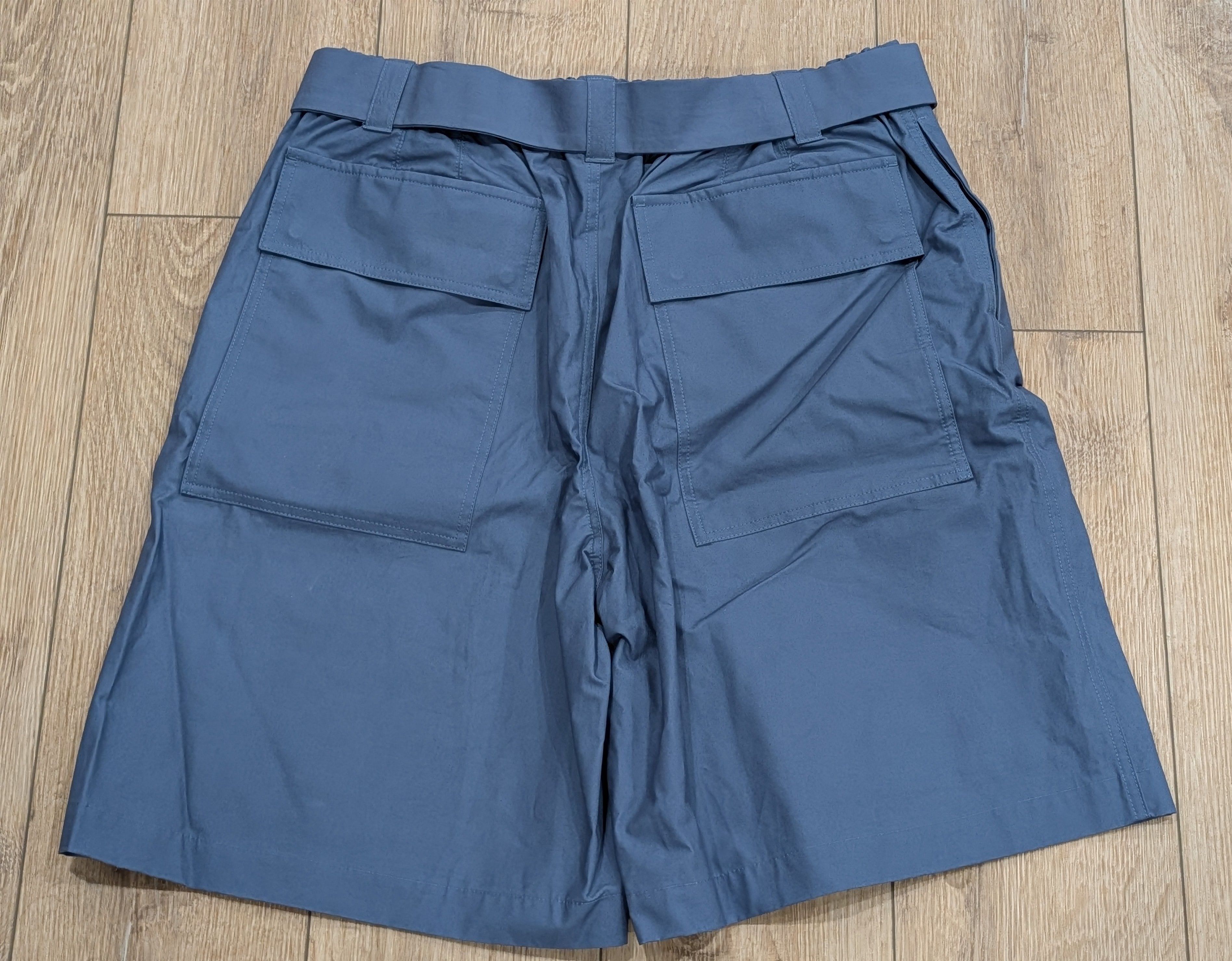 Jil Sander JIL SANDER Belted Cargo Trouser Shorts French Blue 50 US 34 Size US 34 / EU 50 - 4 Thumbnail