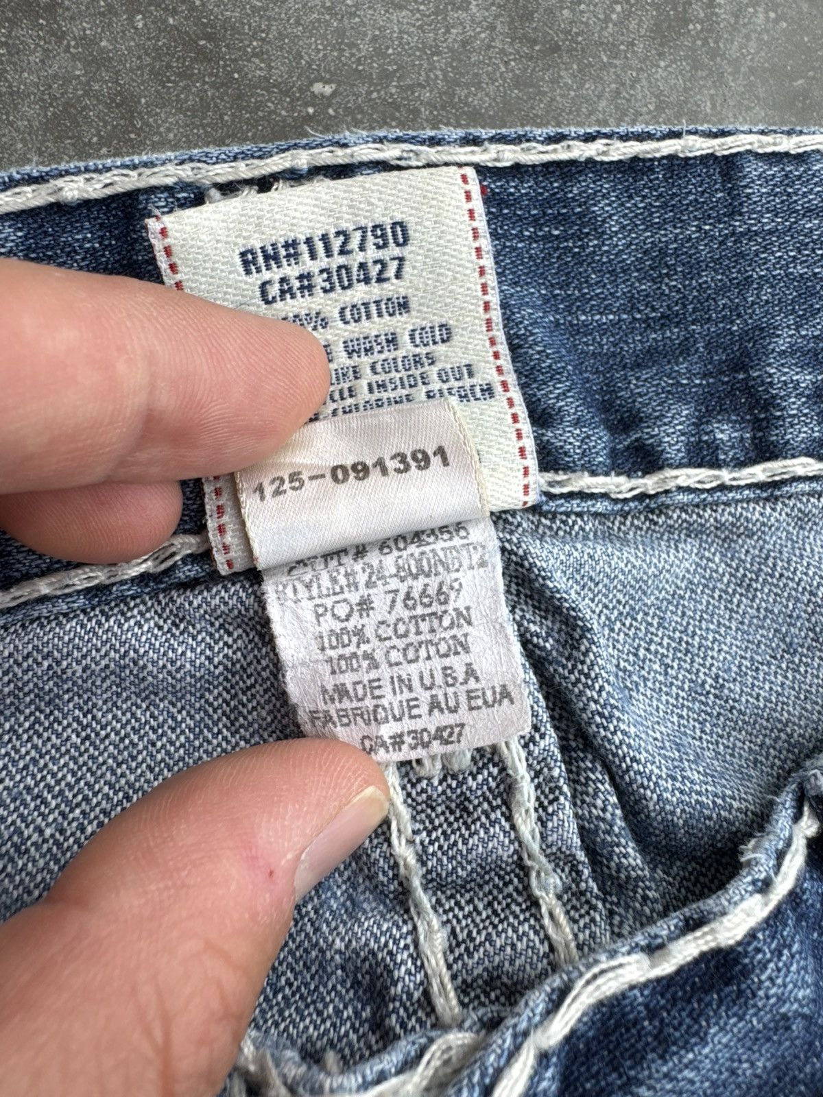 True Religion True Religion Made in USA Denim pocket Jeans streetwear hype Size US 31 - 11 Thumbnail