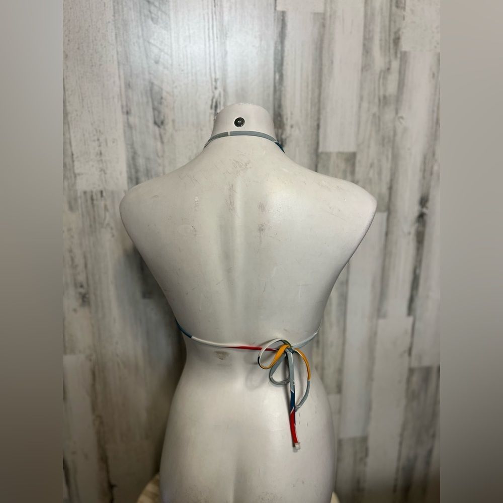 Other Colorful Geometric Halter Bikini Top – Size Small | Adjustab Size ONE SIZE - 3 Thumbnail
