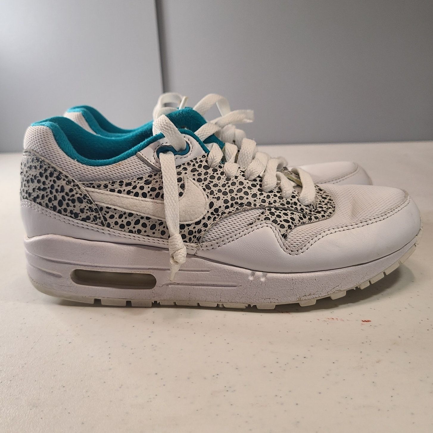 Nike Nike Air Max 1 Safari Pack White Glass Aqua Blue 6.5 RARE Size US 10 / IT 40 - 2 Thumbnail