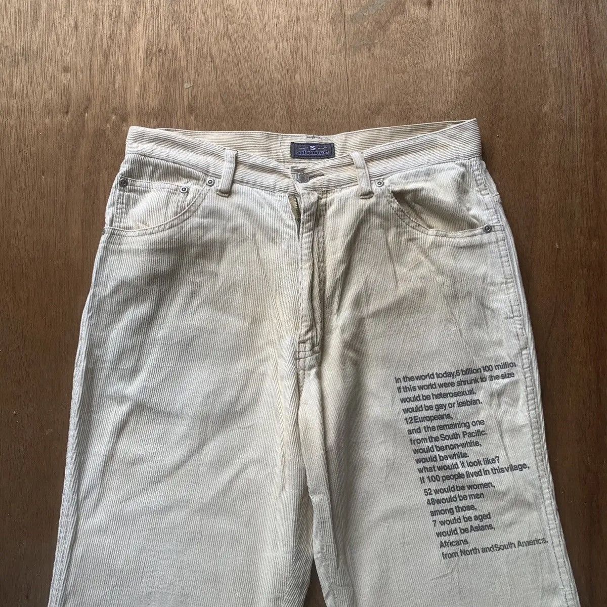Edition Japan 5-POCKET JAPANESE VINTAGE TROUSERS CORDUROY RIPPED PANTS Size US 30 / EU 46 - 2 Thumbnail