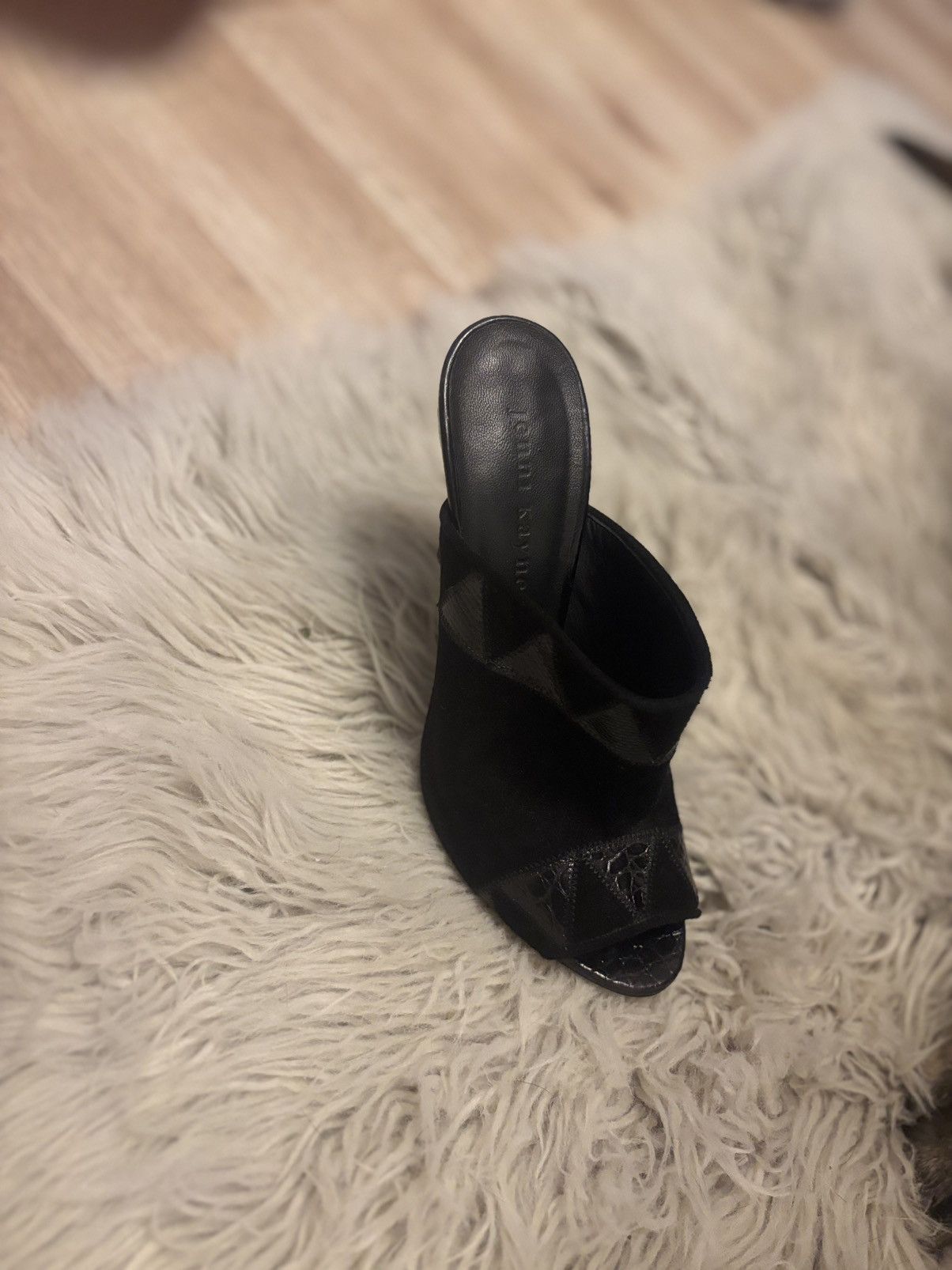 Other Jenny kayne opentoe sandal black leather Size US 6 / IT 36 - 4 Thumbnail
