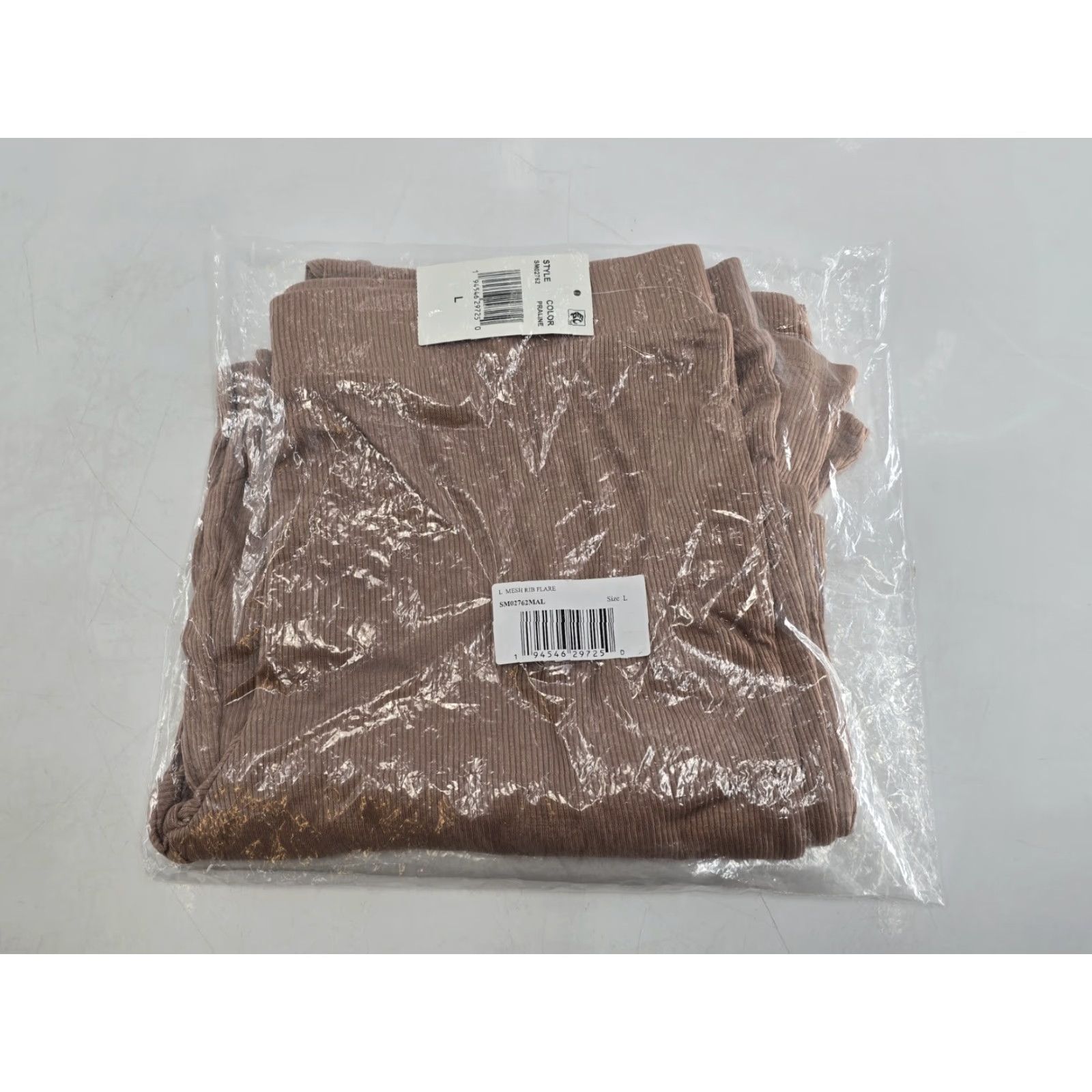 Steve Madden NWT Steve Madden Women's Ribbed Flare-Leg Sleep Pants - Praline - Size L - Brown - Pajama Pants - Pull On - Solid - Women Size 36" / US 14 / IT 50 - 2 Thumbnail