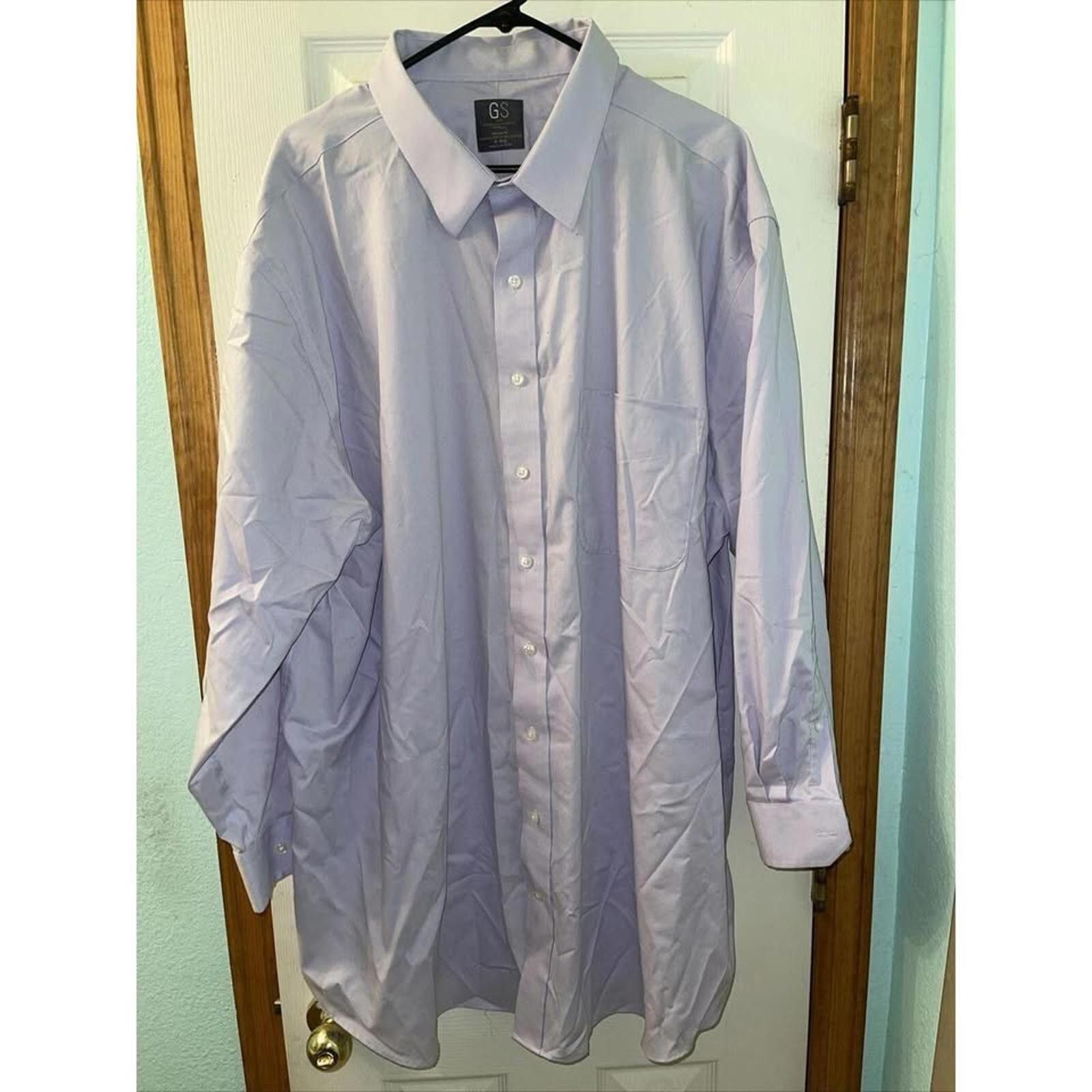 Other GS Men's Wrinkle-Free Long Sleeve Shirt - Light Purple Size US XXL / EU 58 / 5 - 1 Thumbnail