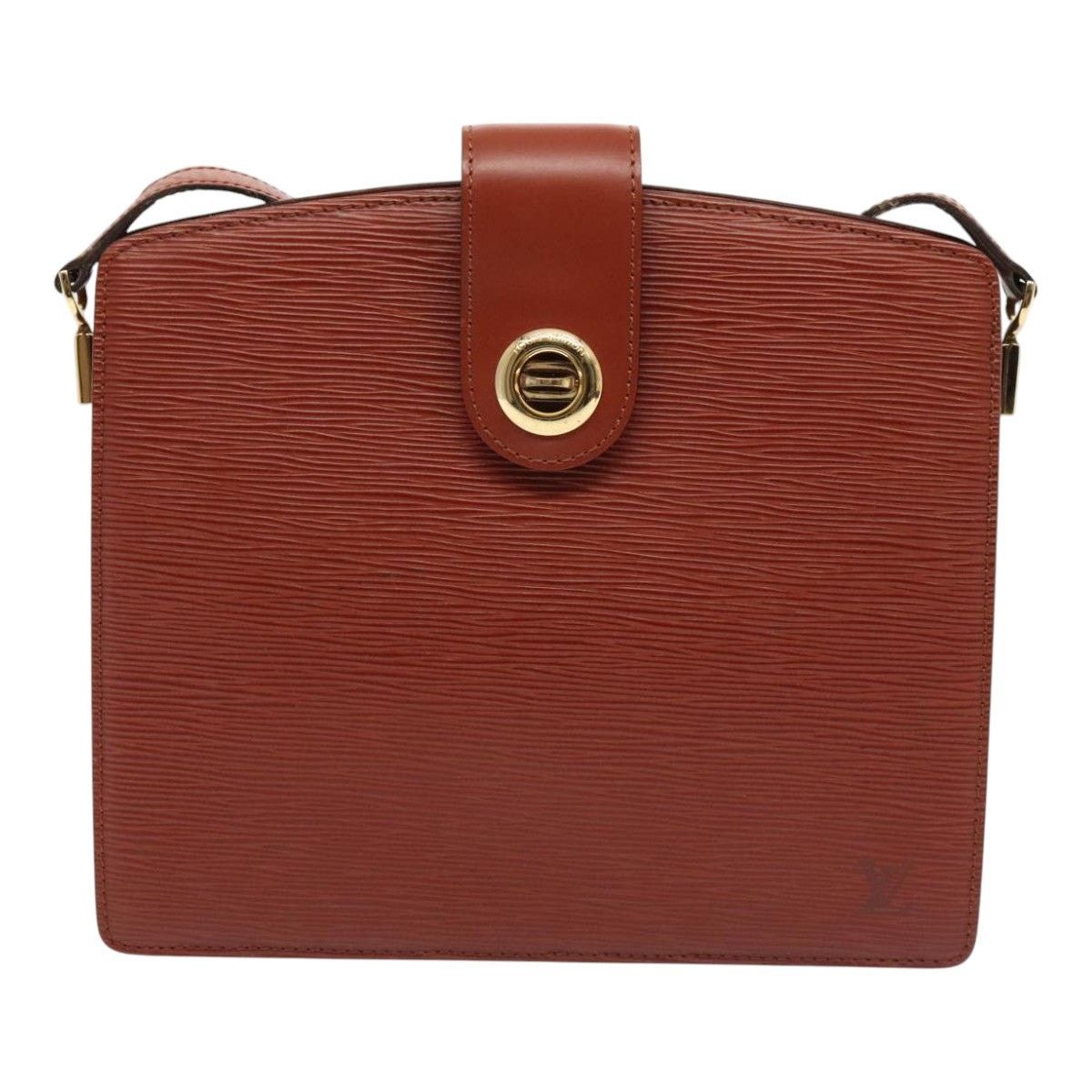 Louis Vuitton LOUIS VUITTON Epi Capuchin Shoulder Bag Brown M52343 Size ONE SIZE - 2 Thumbnail