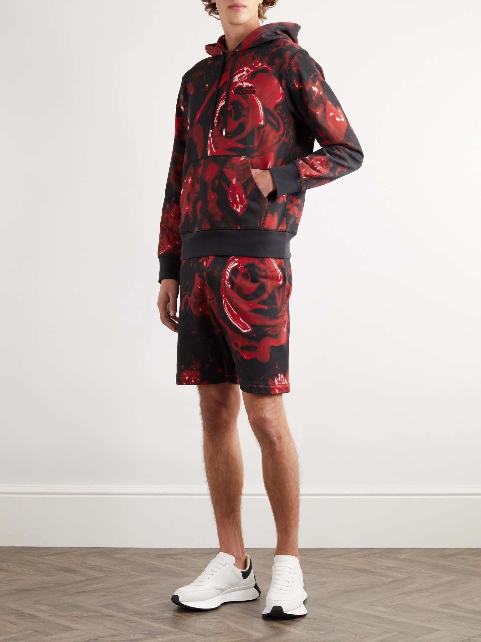 Alexander McQueen ALEXANDER MCQUEEN red & black Wax Floral shorts Medium NWT Size US 32 / EU 48 - 3 Thumbnail