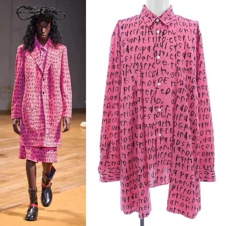 Comme des Garcons Comme Des Garcons Letter print shirt Size L / US 10 / IT 46 - 1 Thumbnail
